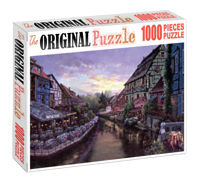 Riverside Hotel Wooden 1000 Piece Jigsaw Puzzle Toy For Adults and Kids puzzle