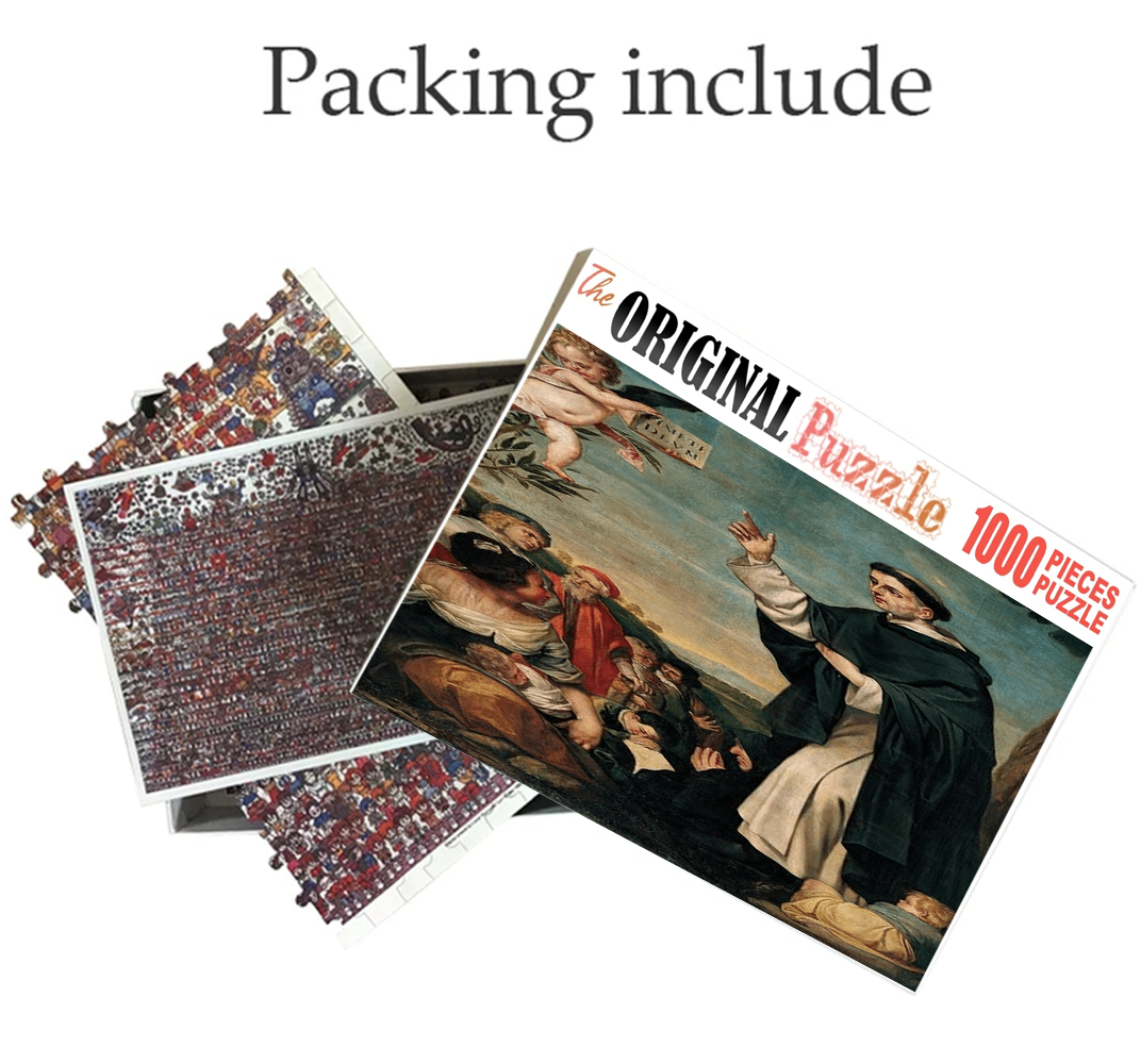 Augustin Preaching is Wooden 1000 Piece Jigsaw Puzzle Toy For Adults and Kids puzzle