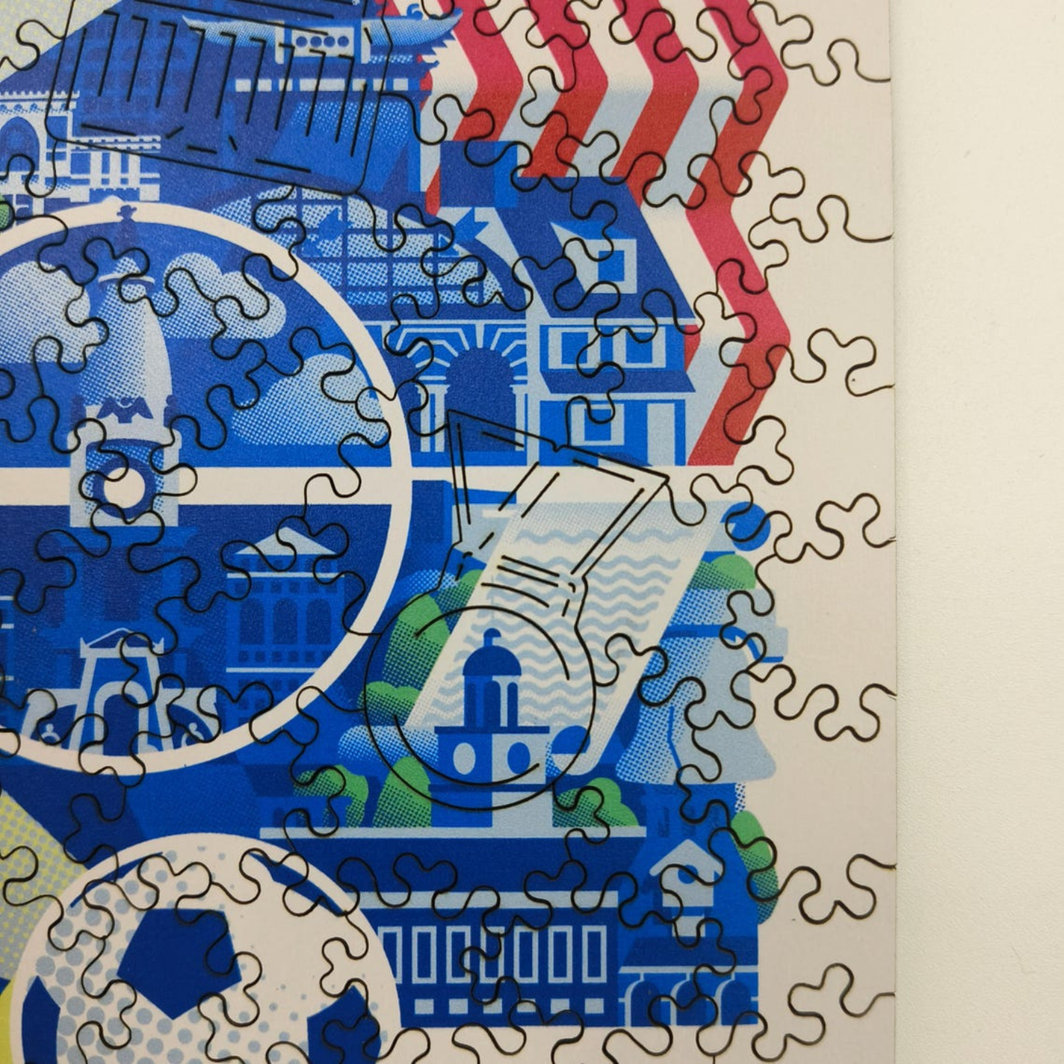 FIFA World Cup 2026 Philadelphia Wooden Puzzle 200 Pieces Set