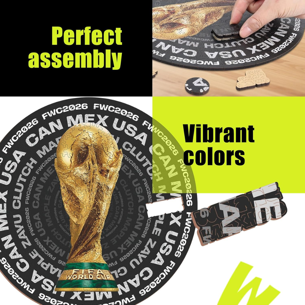 Pack Of 200 FIFA 2026 Football Jigsaw Wooden Puzzle For Adults