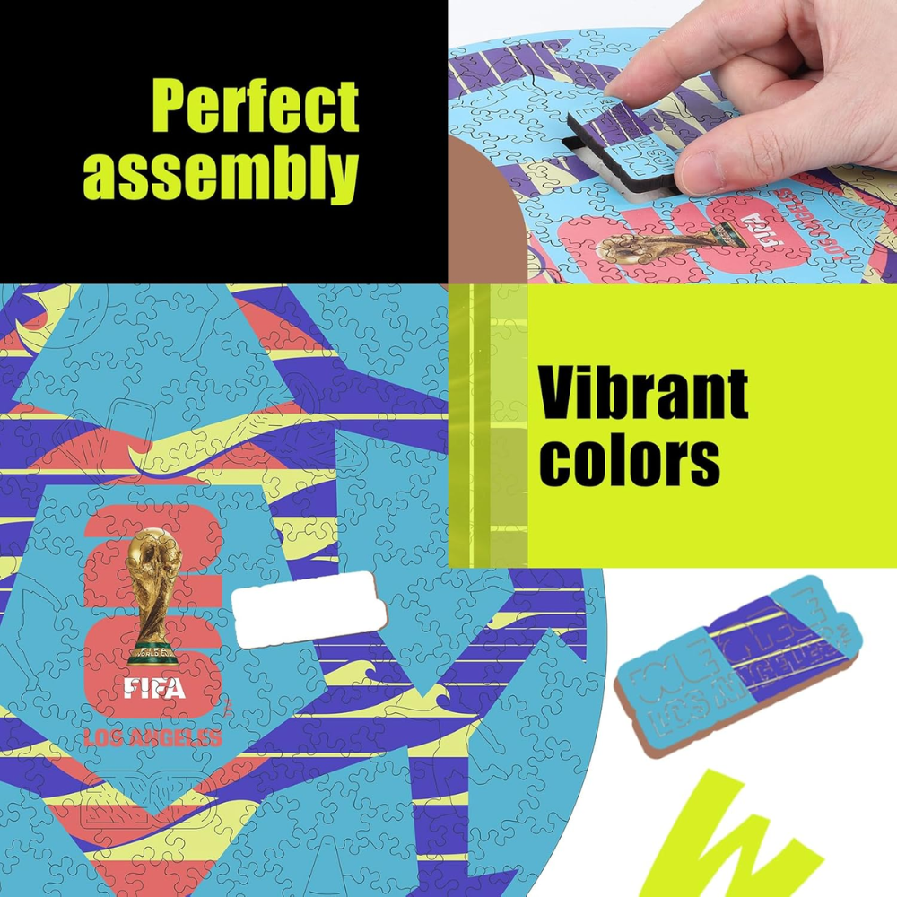 FIFA 2026 Los Angeles World Cup Wooden Jigsaw Puzzle Pack Of 200