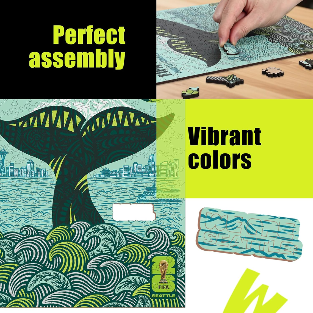 Official FIFA 2026 Wooden Puzzle For Football Supporters With 200 Pieces