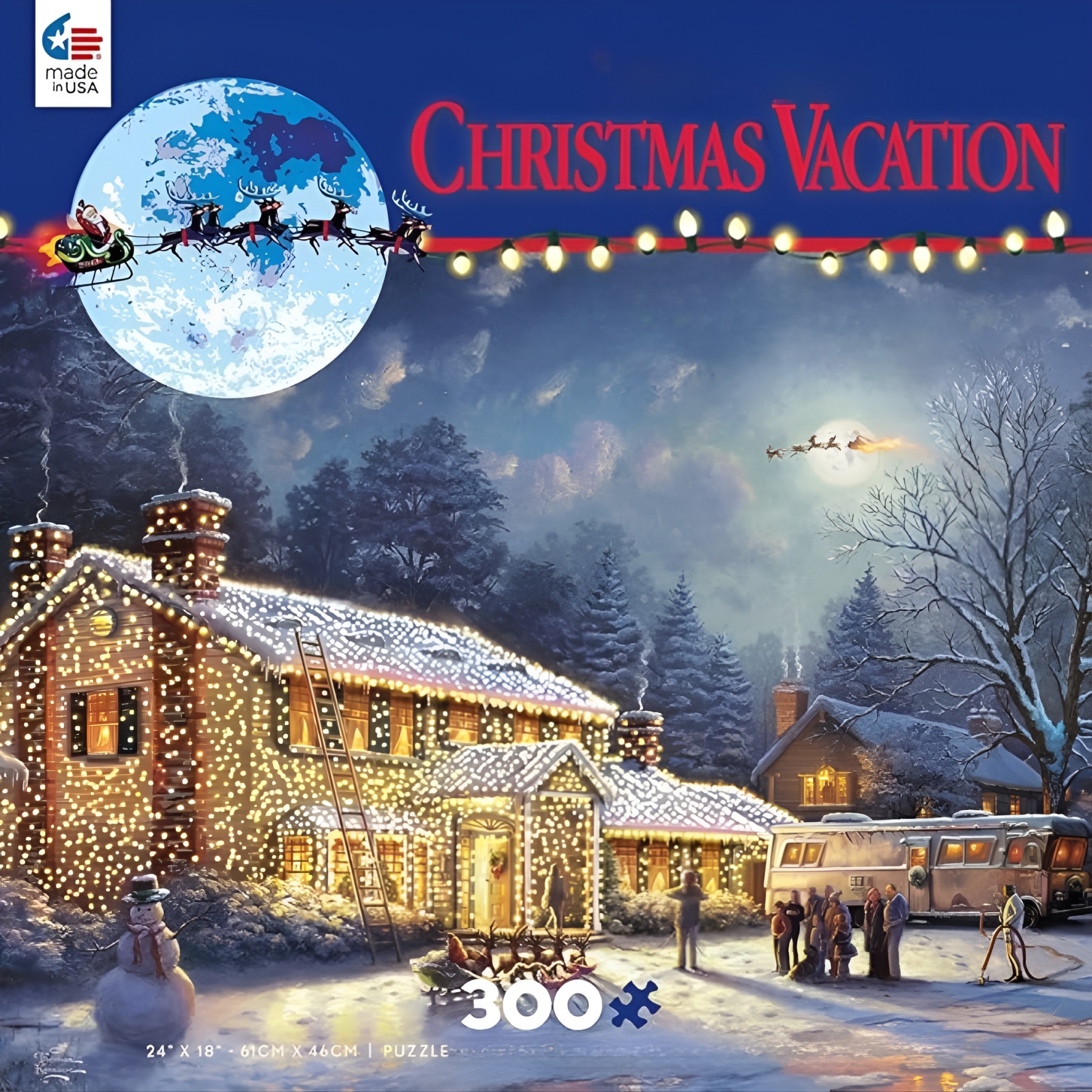 Holiday Movies Xmas 300 Piece Jigsaw Puzzle