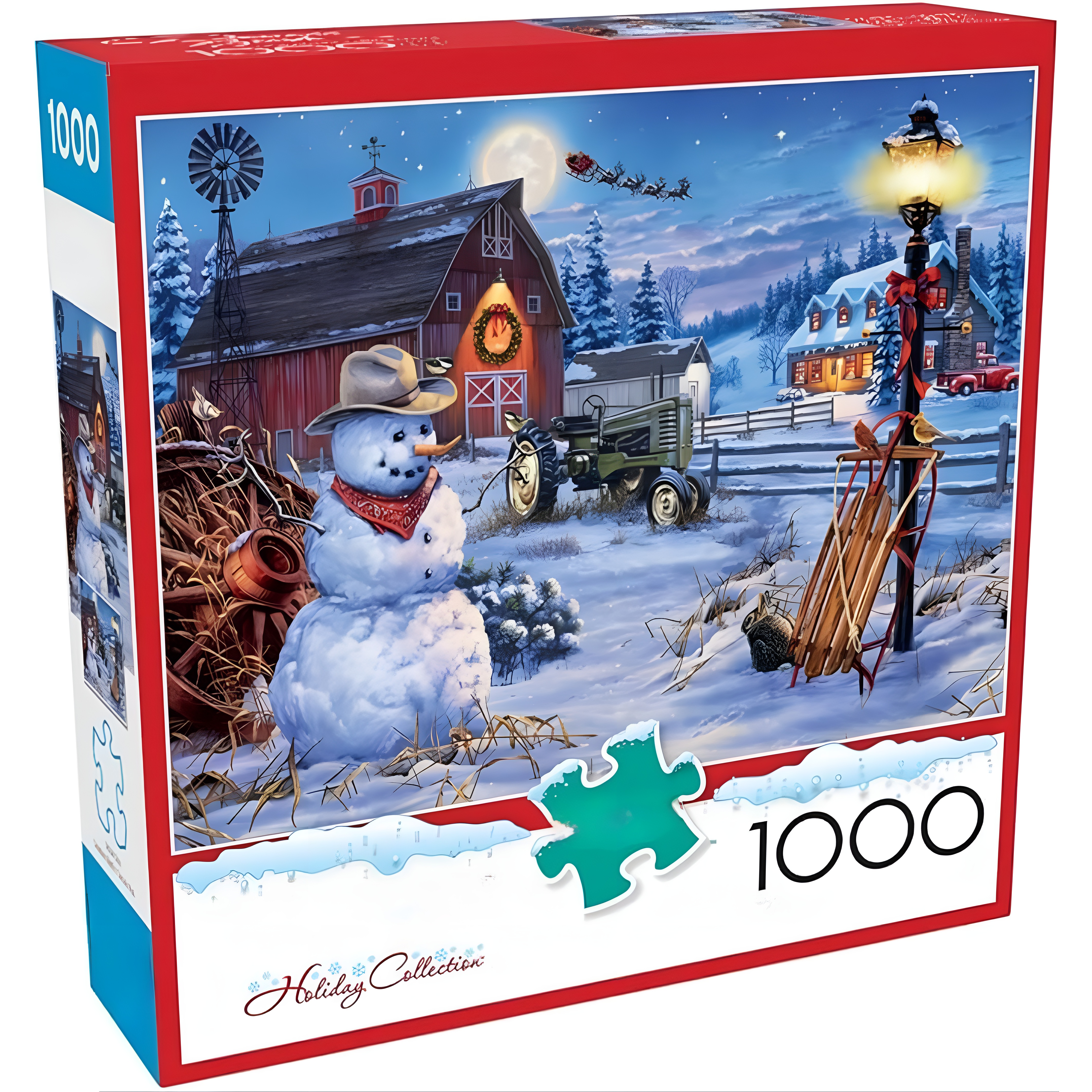 Country Christmas 1000 Piece Jigsaw Puzzle For Adults