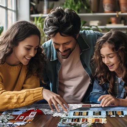 Christmas On The Farm 1000 Piece Jigsaw Puzzle Winter Christmas Holiday Puzzles for Adults