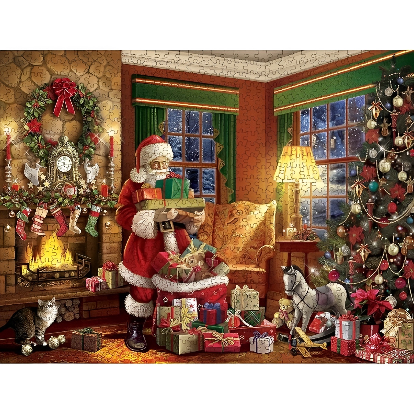 Puzzles Delivering Gifts 500 Piece Jigsaw Puzzle