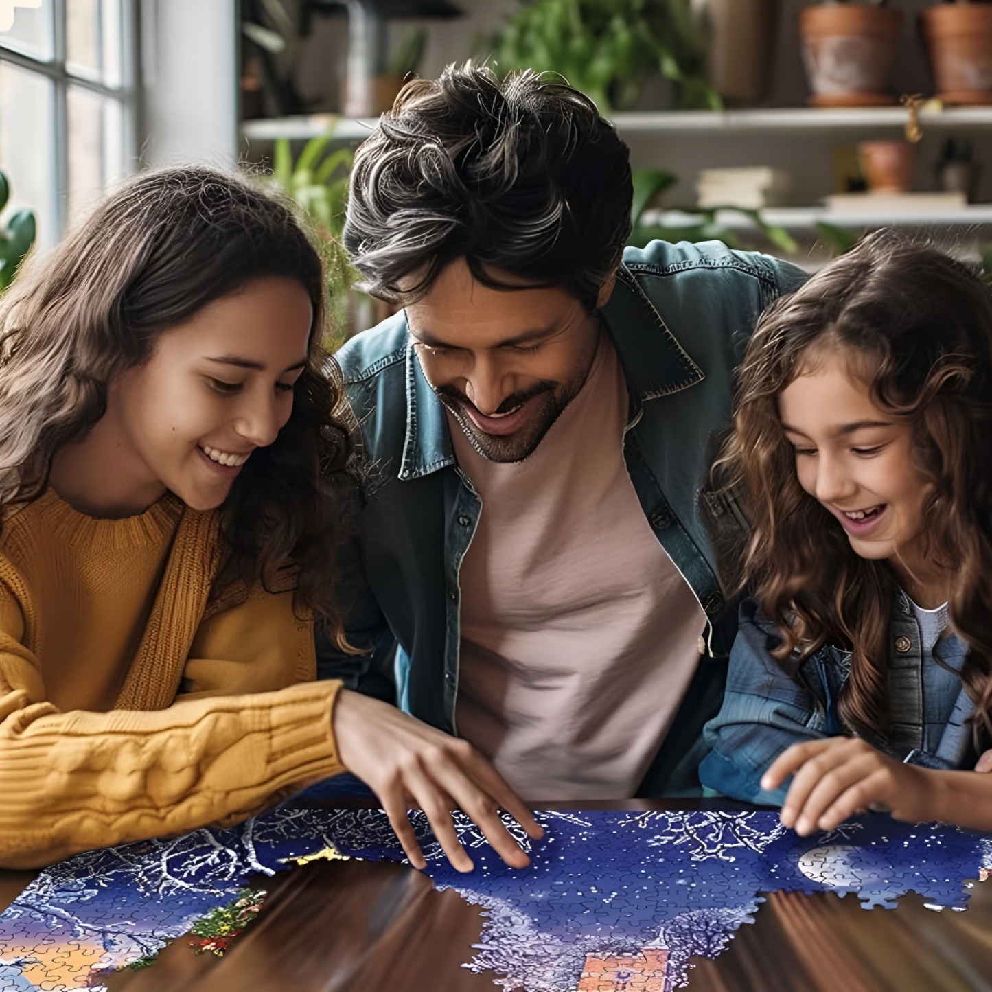 Village Christmas Tree 1000 Piece Holiday Jigsaw Puzzle