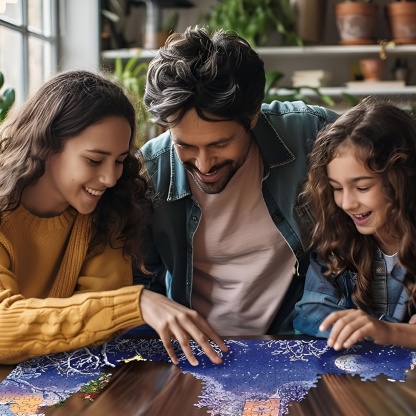 Village Christmas Tree 1000 Piece Holiday Jigsaw Puzzle