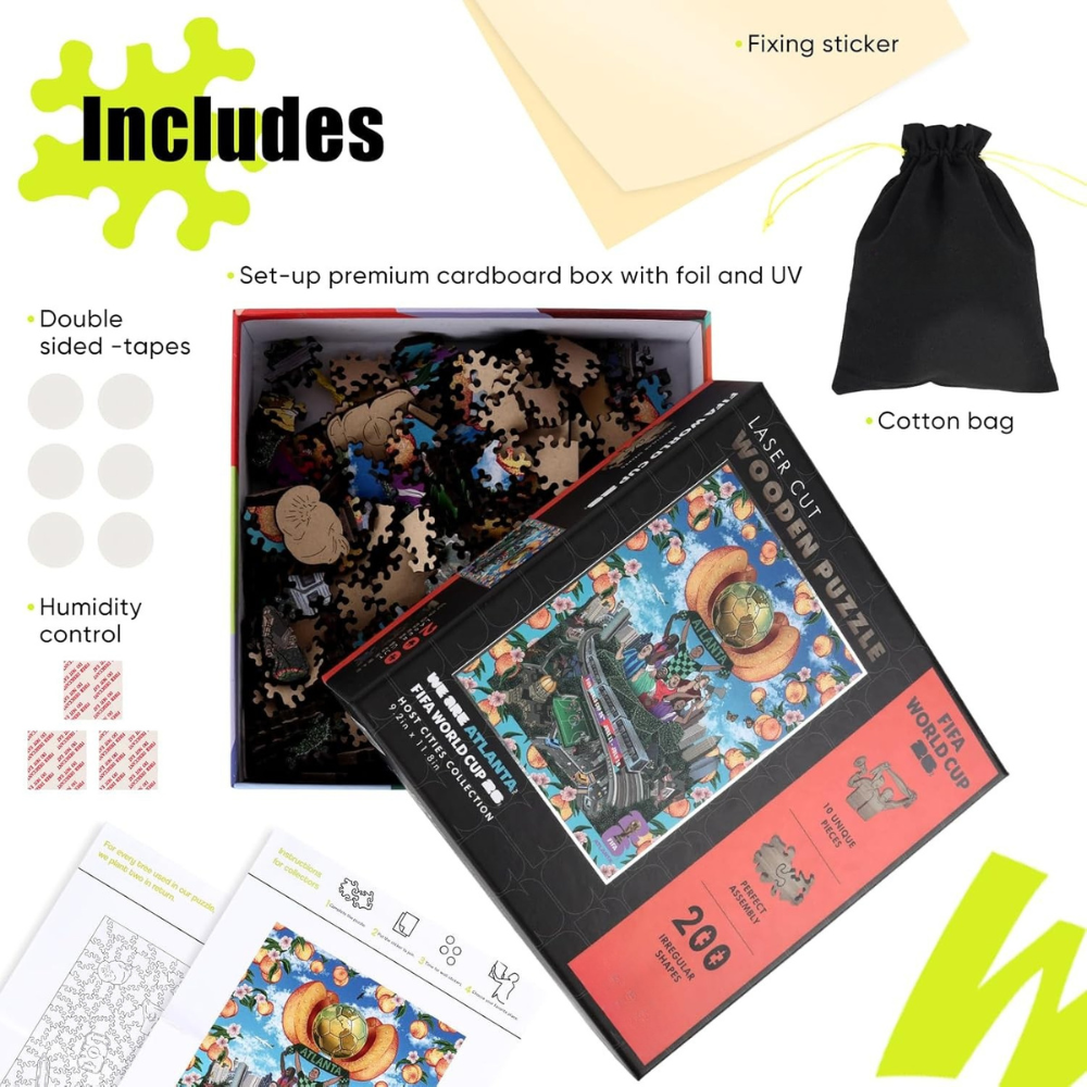 Pack Of 200 FIFA World Cup 2026 Atlanta Puzzle For Adults