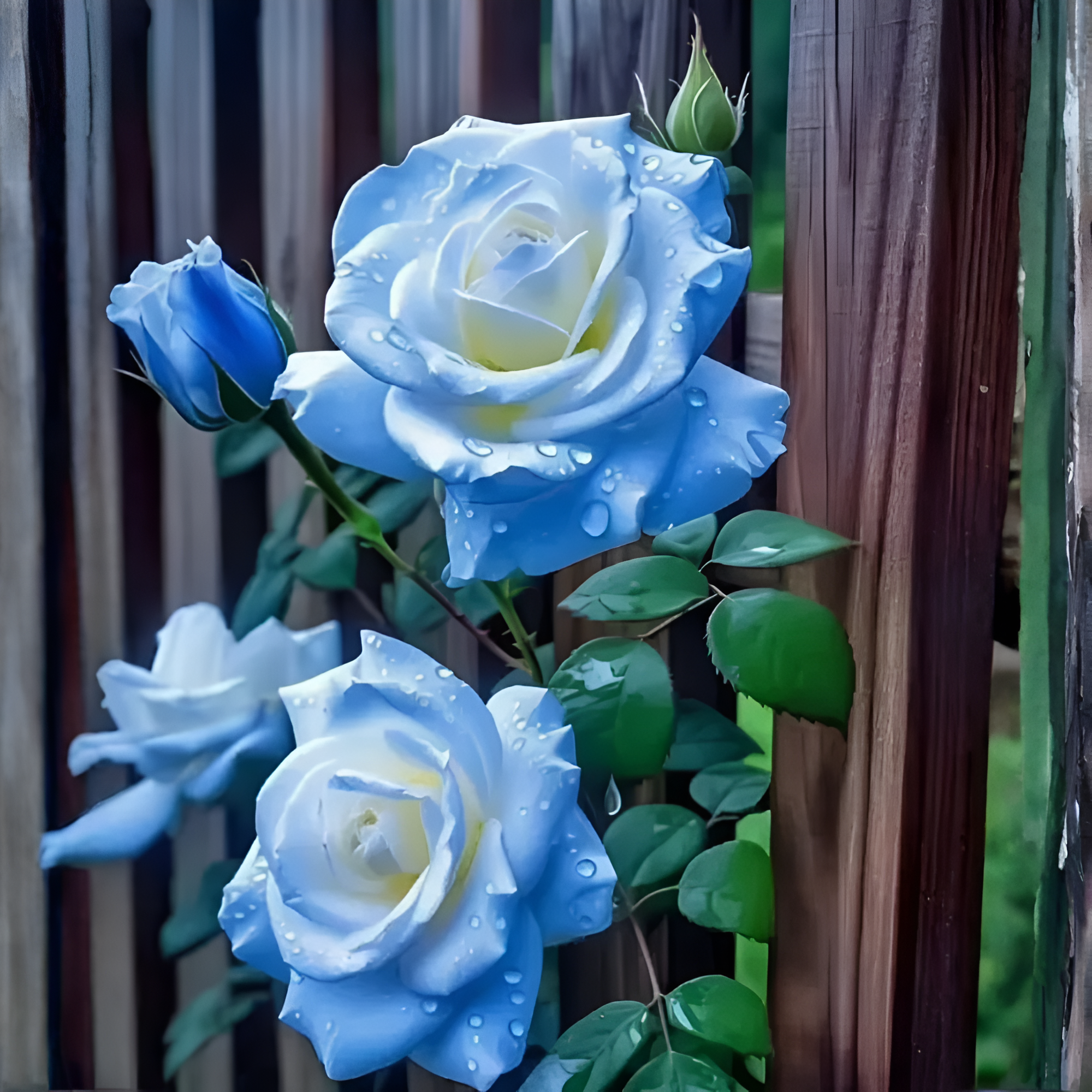 Ice Blue Rose Plant Seeds for Planting Non-GMO Heirloom Garden Seeds for Growing Beautiful Flowers