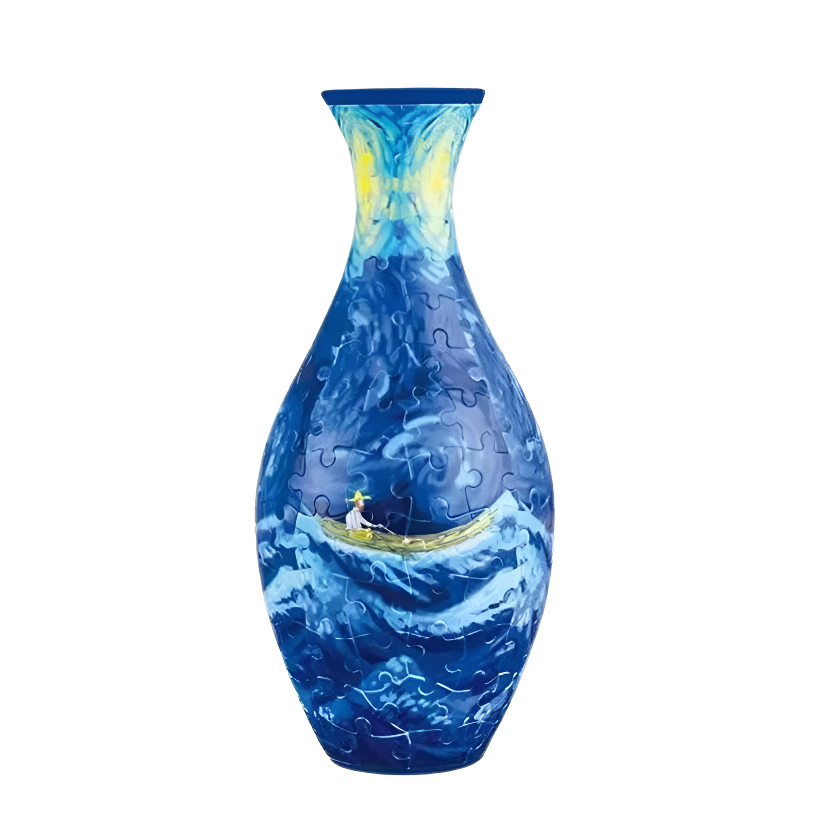 3D Colorful Blooming Flowers Puzzle Vase,