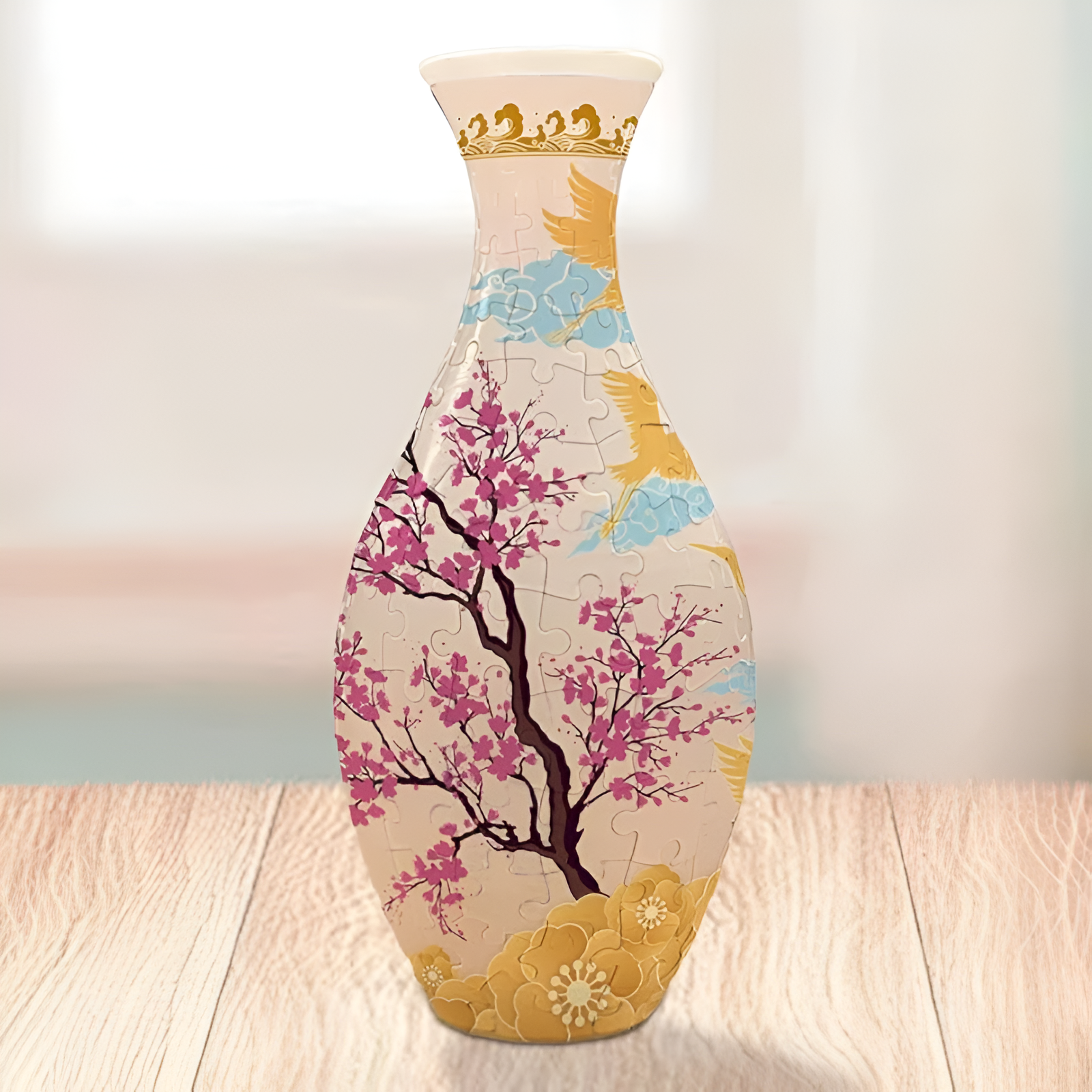 160Pcs DIY 3D Vase Puzzle PP Material 4.3x9.6inch for Bedroom Sturdy Stylish Spring|Collectibles | Decorative Collectibles | Vases