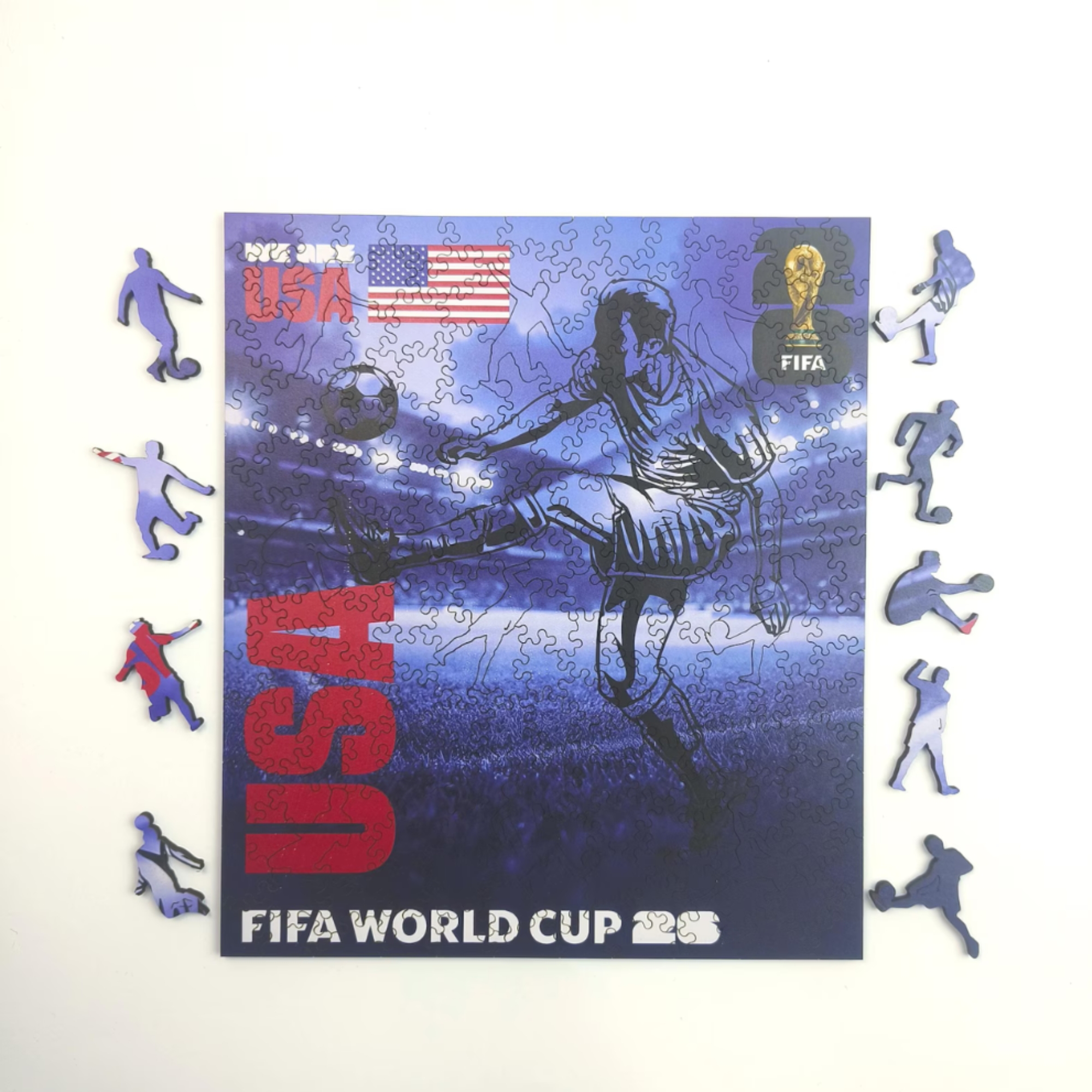 Pack Of 200 Fifa USA 2026 Wooden Jigsaw Puzzle