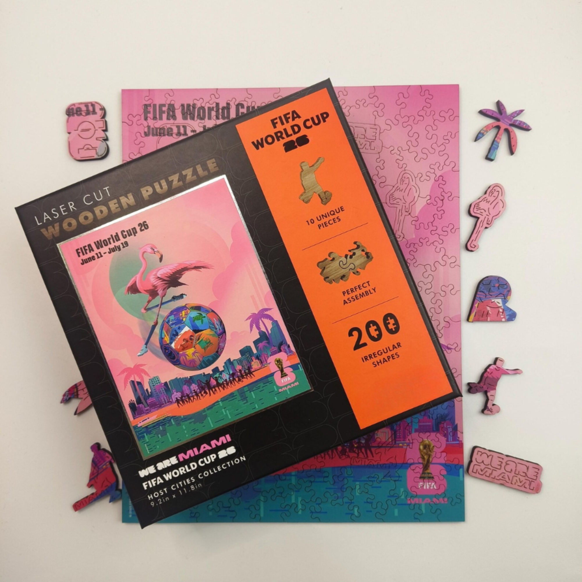 World Cup 2026 FIFA Miami Wooden Jigsaw