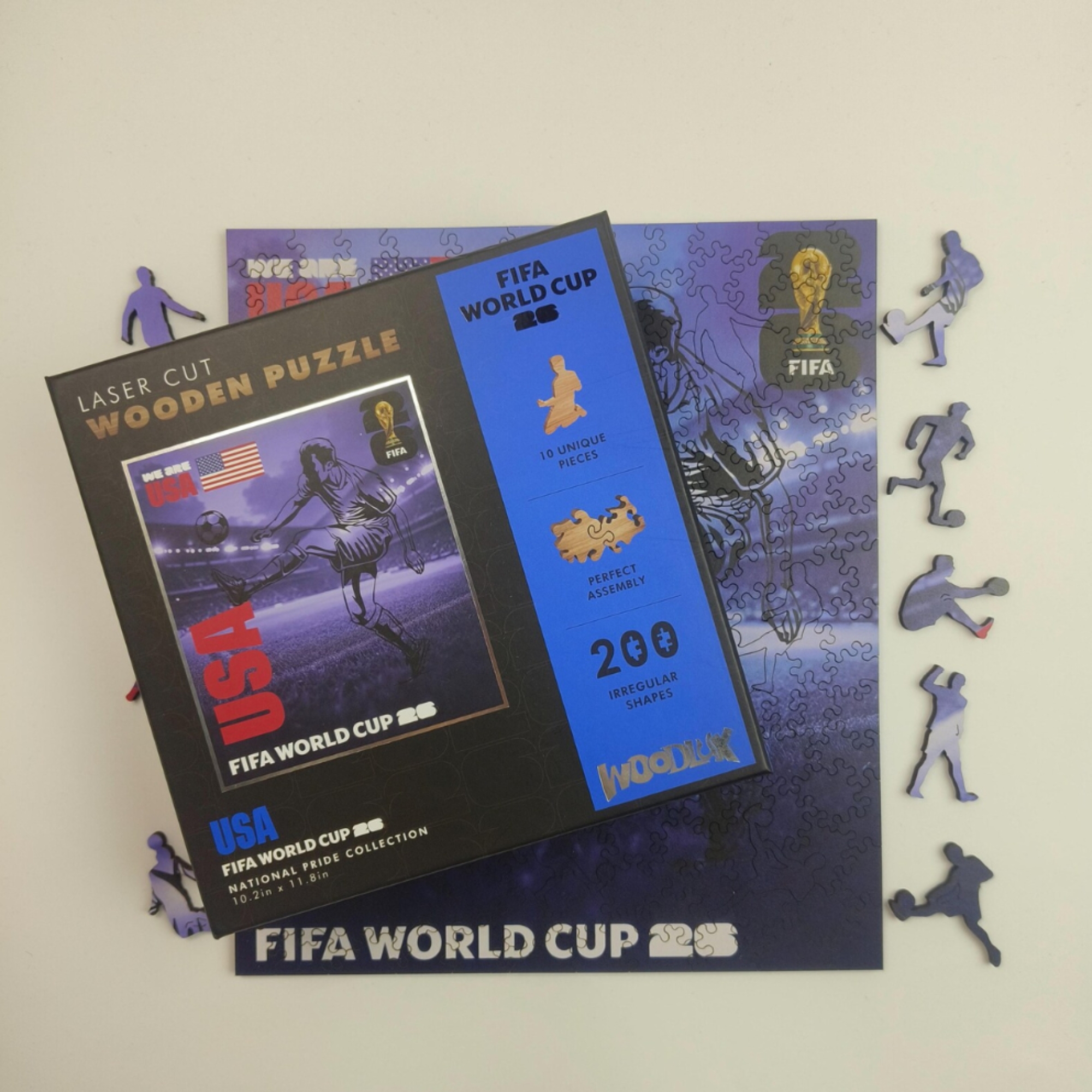 Pack Of 200 Fifa USA 2026 Wooden Jigsaw Puzzle