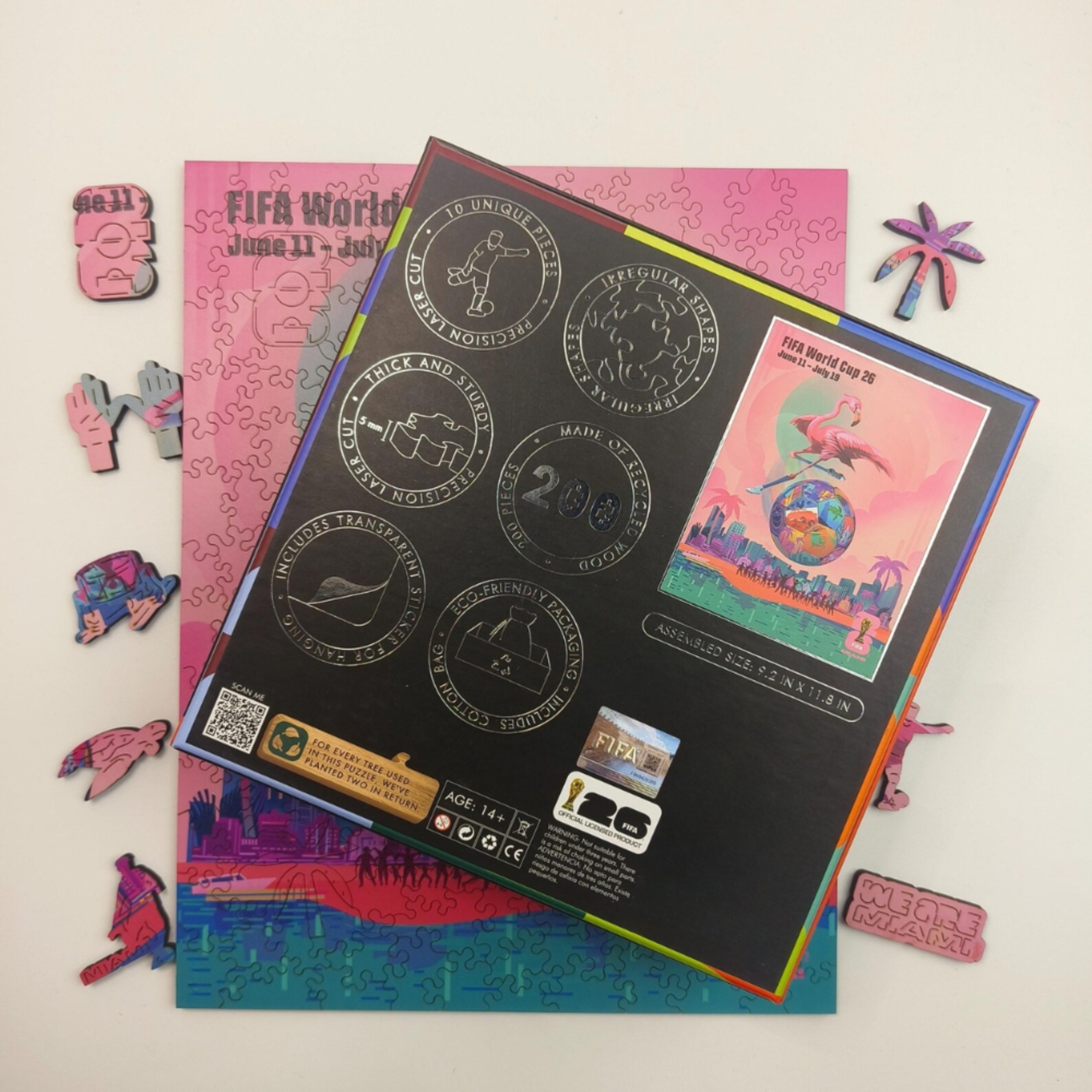 World Cup 2026 FIFA Miami Wooden Jigsaw