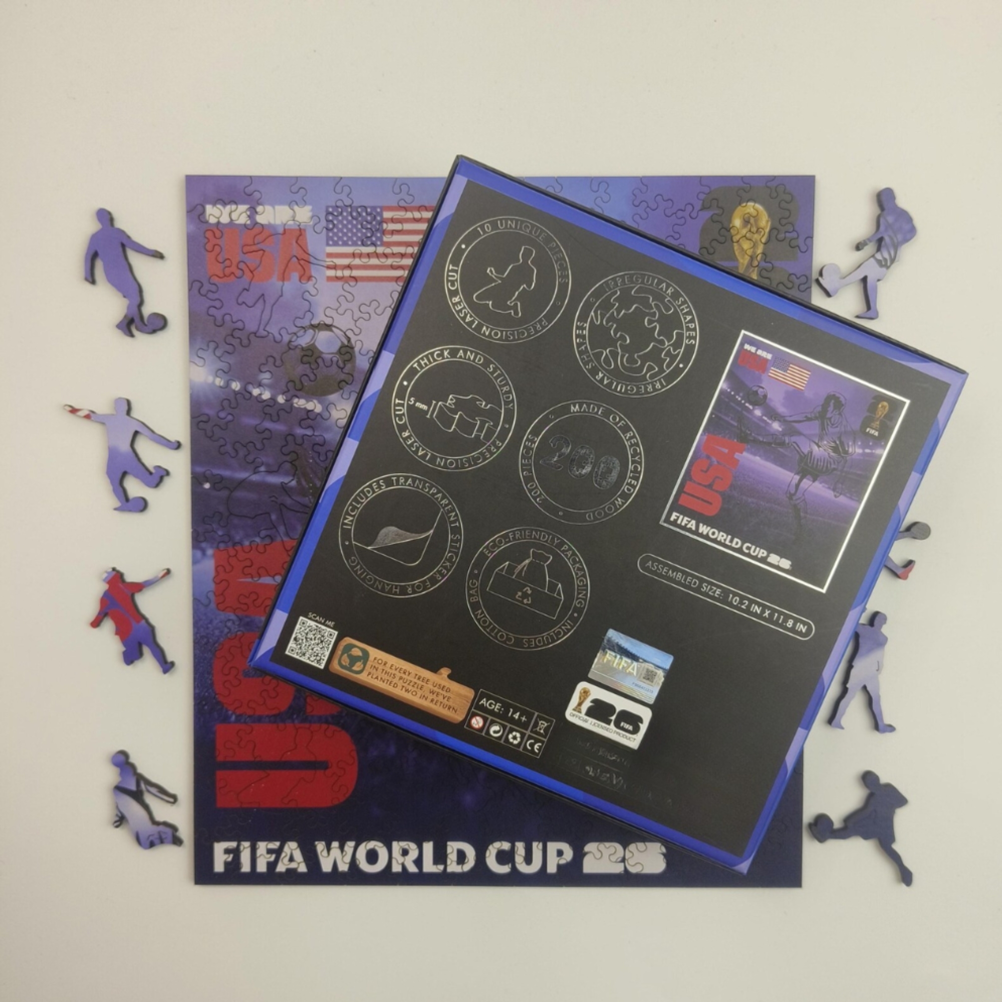 Pack Of 200 Fifa USA 2026 Wooden Jigsaw Puzzle
