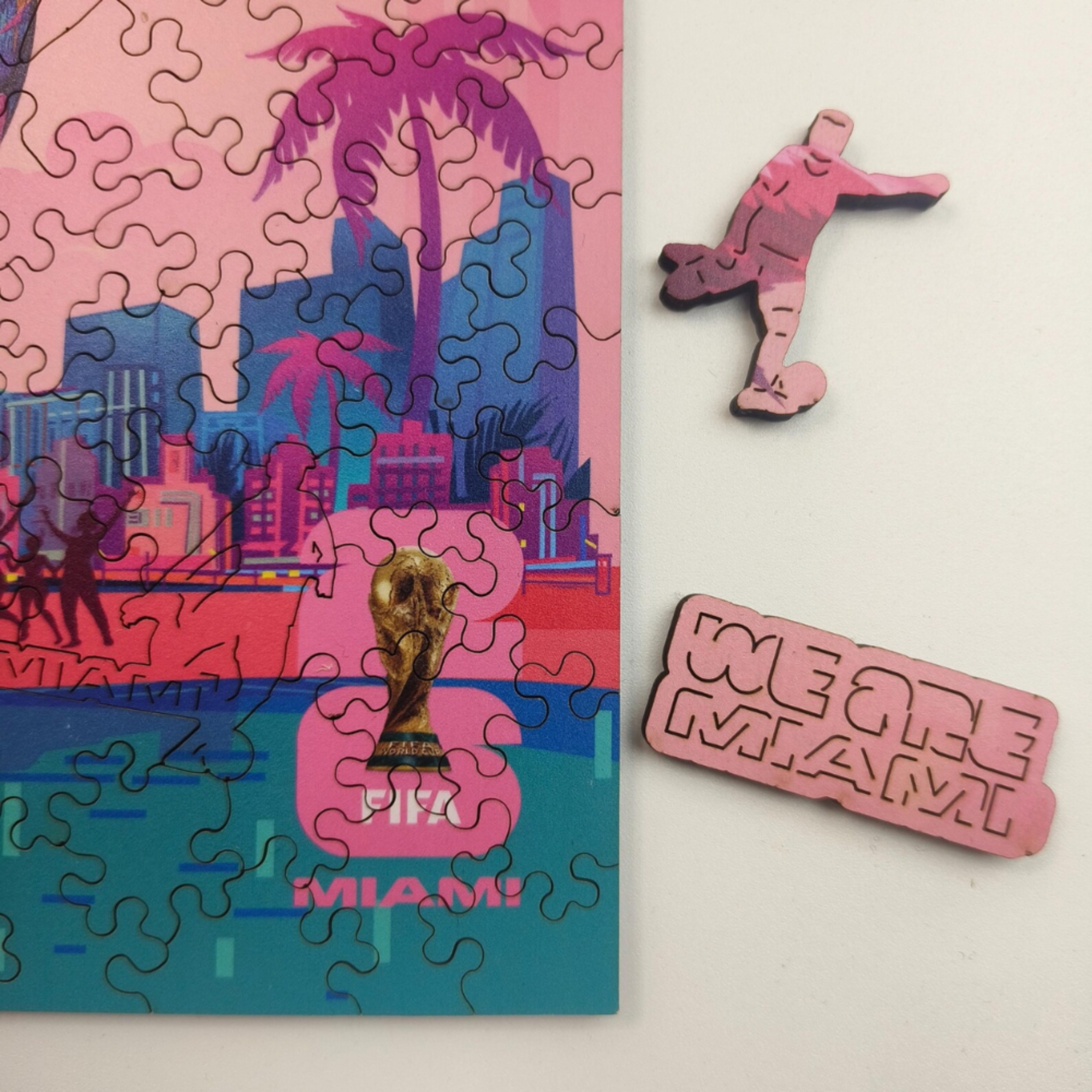World Cup 2026 FIFA Miami Wooden Jigsaw