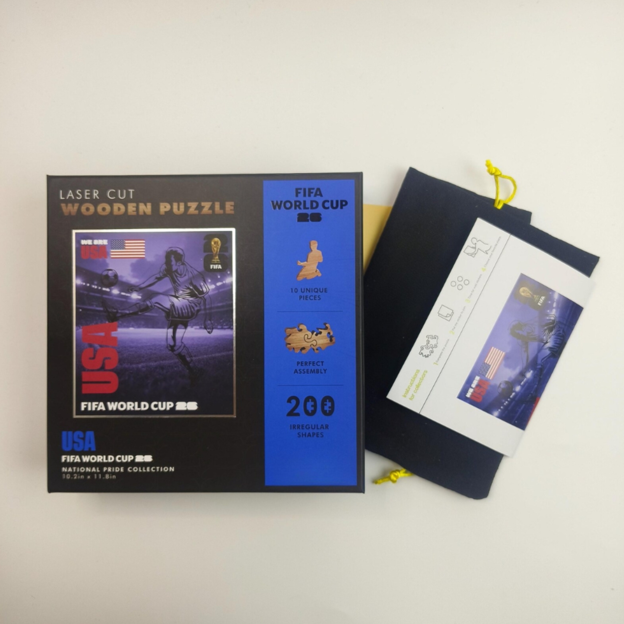 Pack Of 200 Fifa USA 2026 Wooden Jigsaw Puzzle