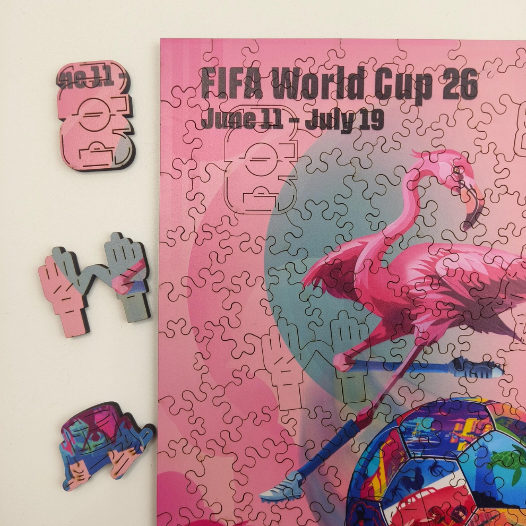 World Cup 2026 FIFA Miami Wooden Jigsaw