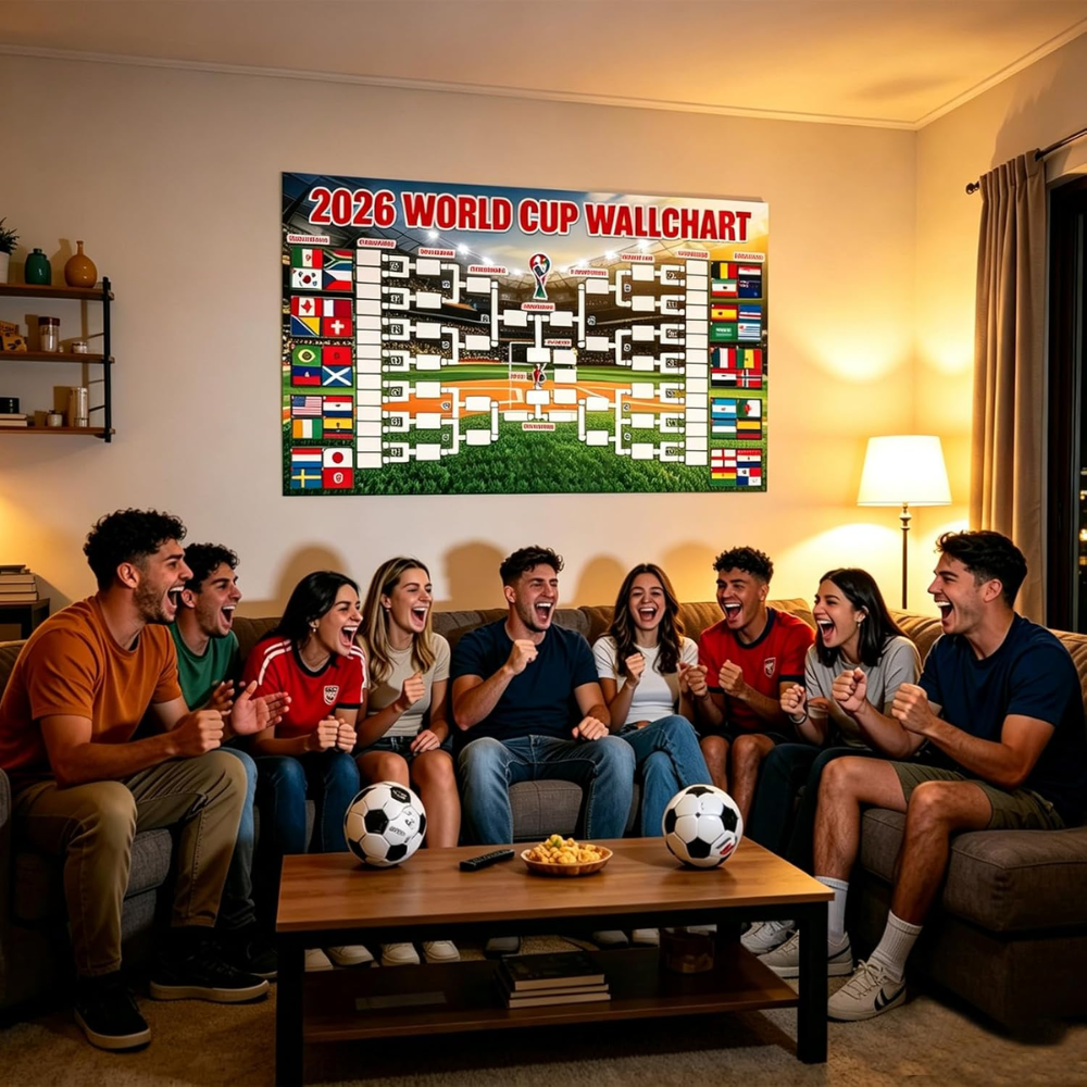 FIFA World Cup 2026 Tournament Schedule Poster Set 4 Pack Wall Chart
