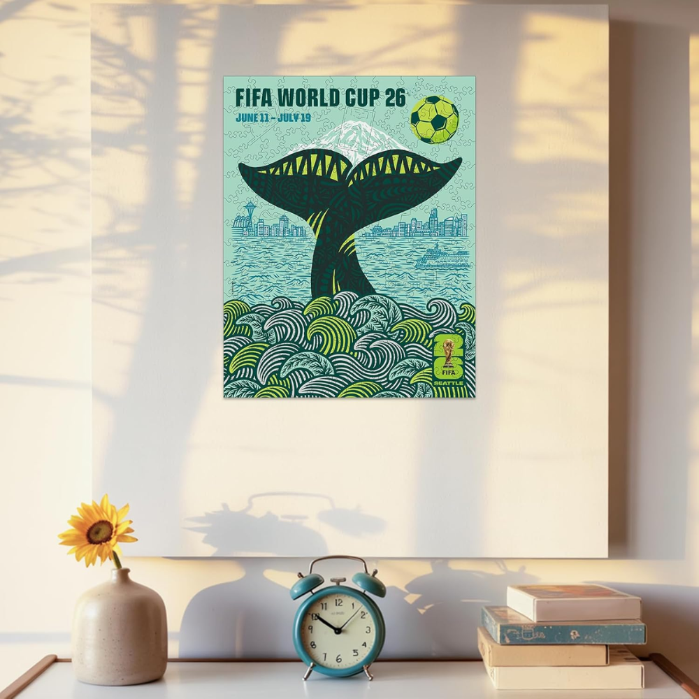 200 Pieces Of FIFA 2026 Seattle City Themed Wooden Puzzle 