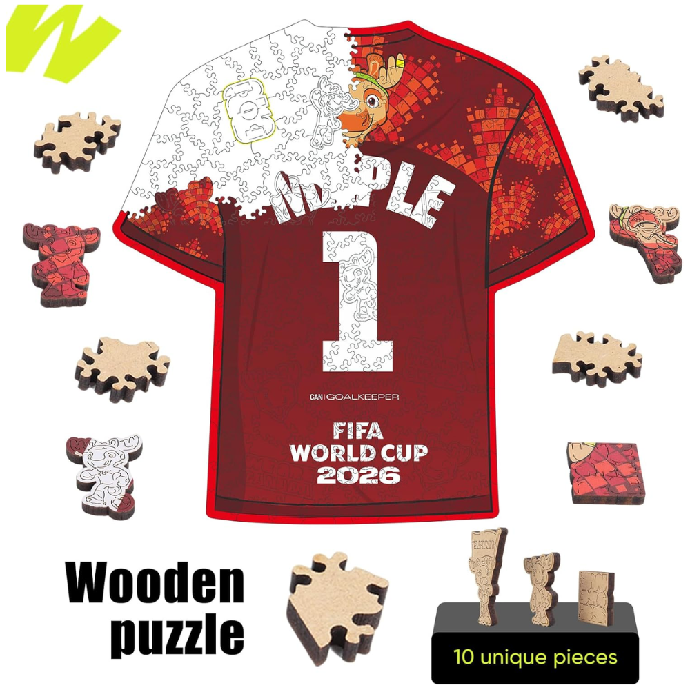Pack Of 200 Fifa World Cup 2026 Maple Wooden Puzzle For Adults