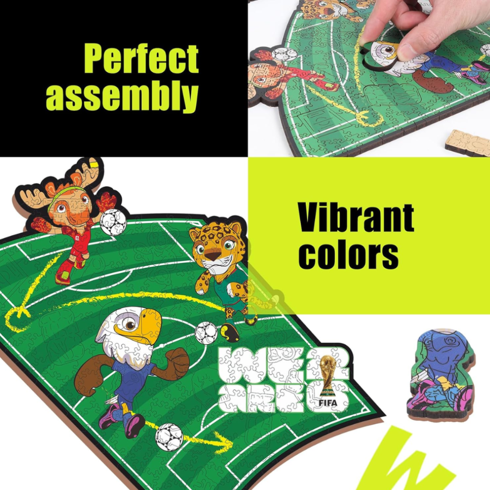 FIFA 2026 Wooden Puzzle Pack Of 200 Pieces For Family Fun