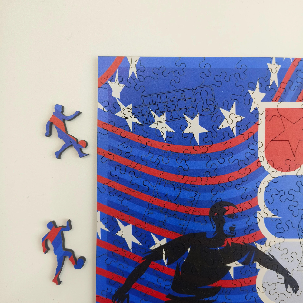 World Cup 2026 Official FIFA USA 200 Pcs Wooden Jigsaw Puzzle