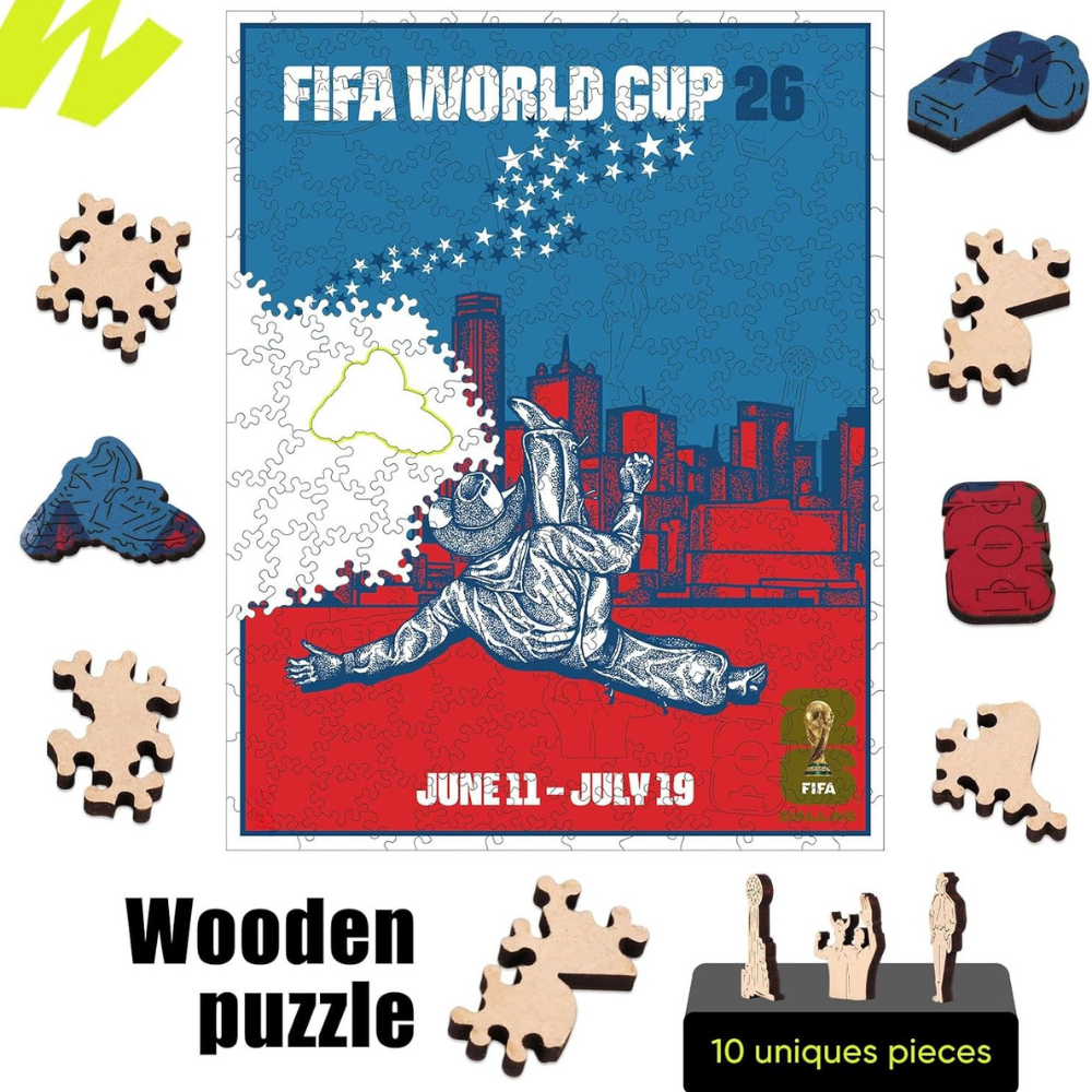 FIFA World Cup 2026 Dallas City Wooden Puzzle for Adult