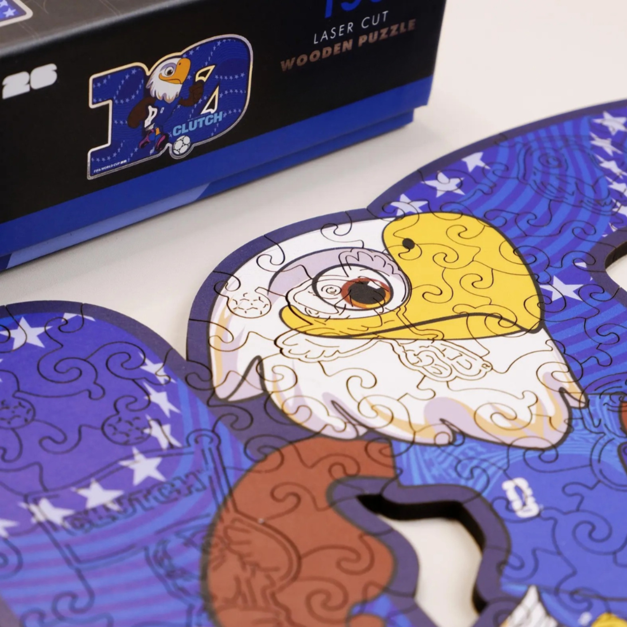 Pack Of 150 Fifa Usa 2026 Mascot Clutch Wooden Puzzle
