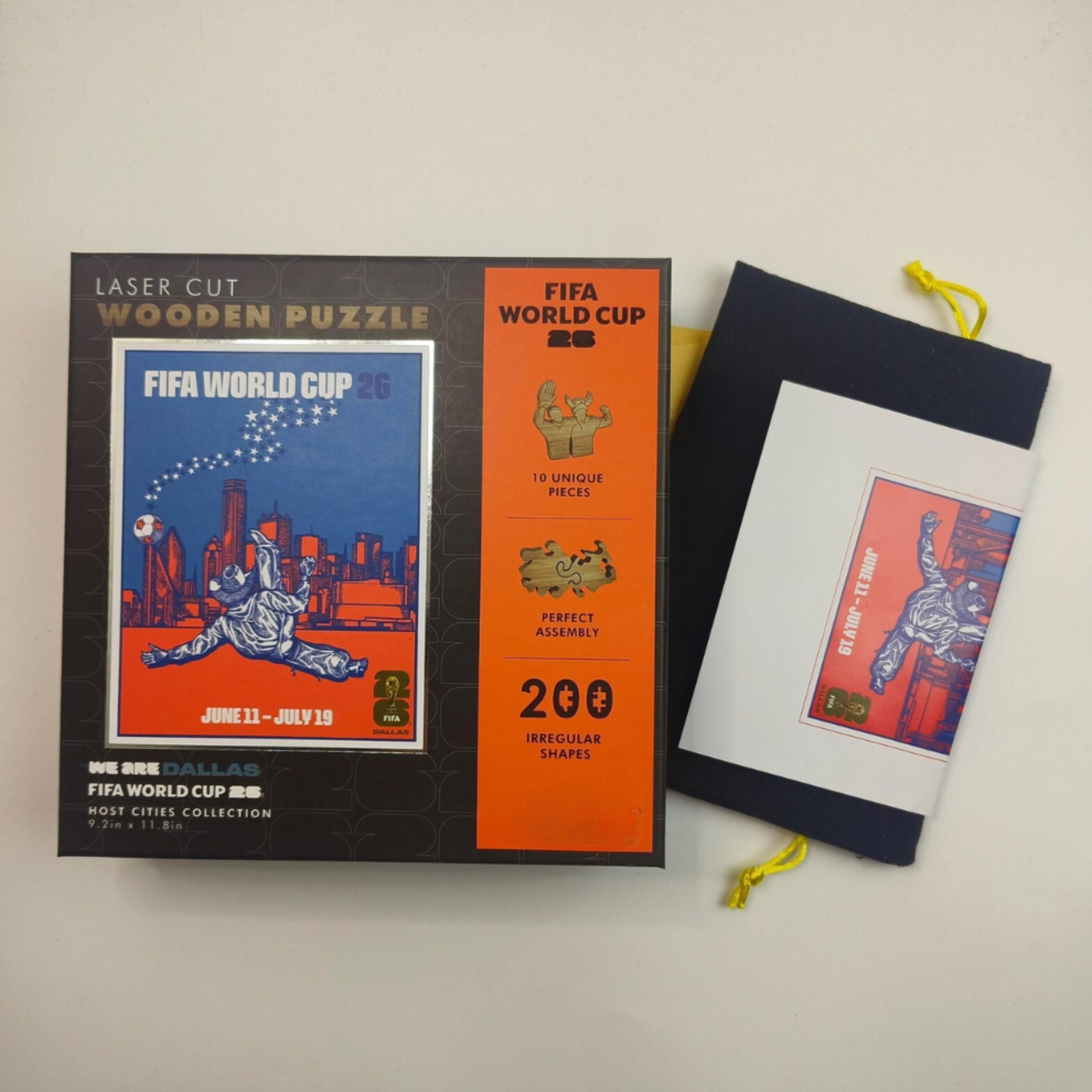 FIFA World Cup 2026 Dallas City Poster Wooden Puzzle