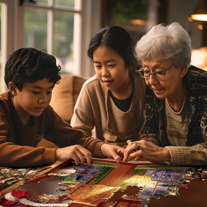 Puzzles Delivering Gifts 500 Piece Jigsaw Puzzle