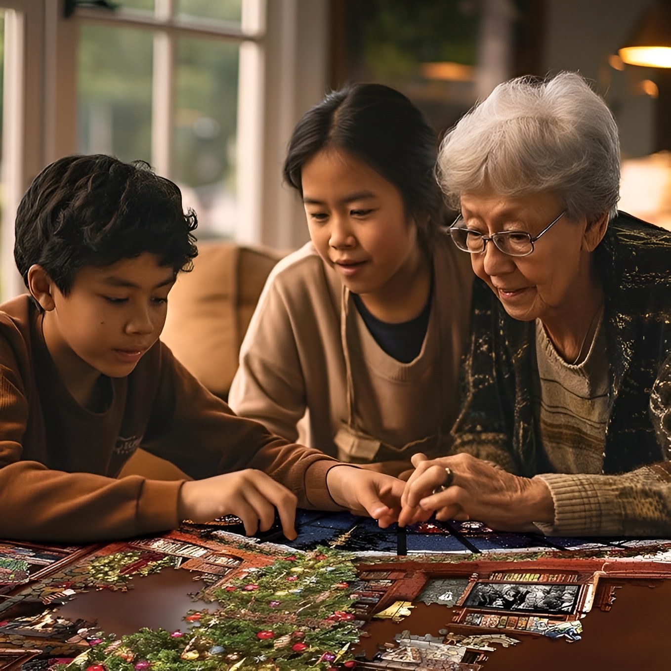 Seek and Find Christmas Puzzles 1000 Pieces Jigsaw Puzzles for Adults and Family