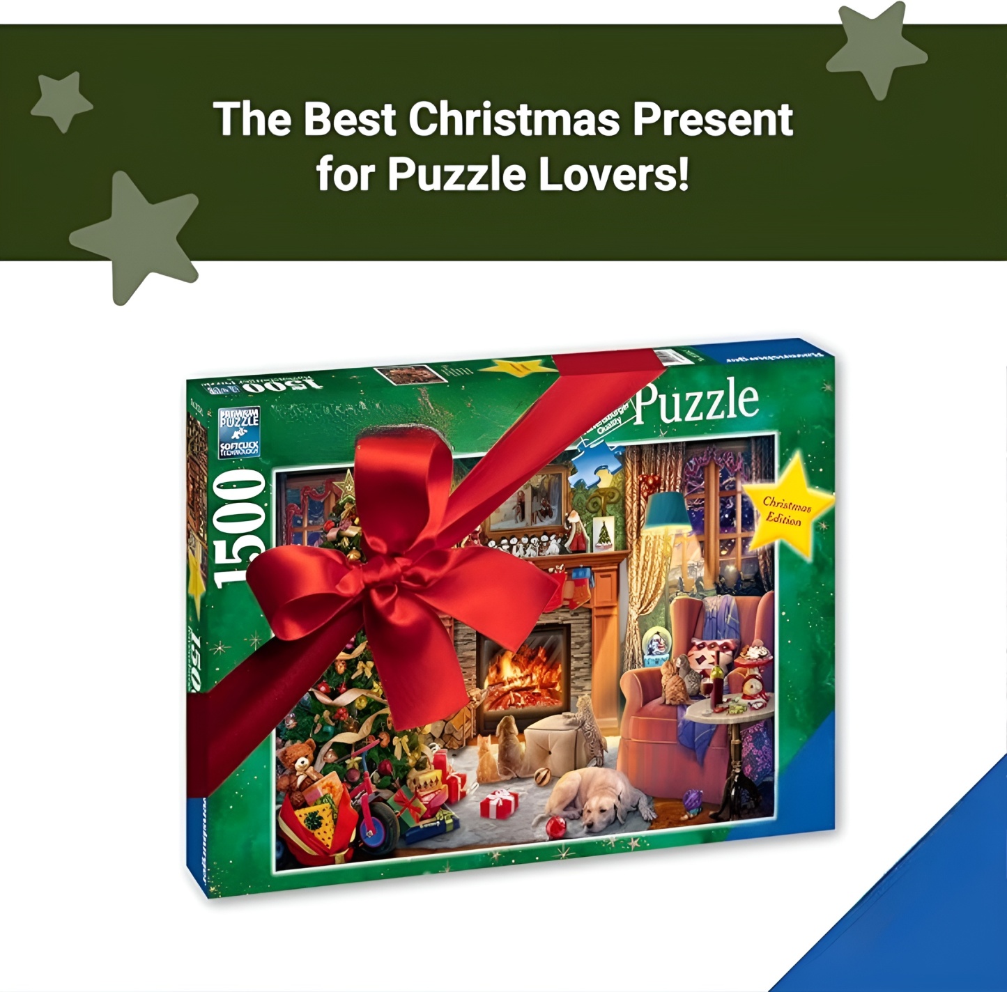 Christmas Tree Ice Skating Rink 1000 Piece Jigsaw Puzzle