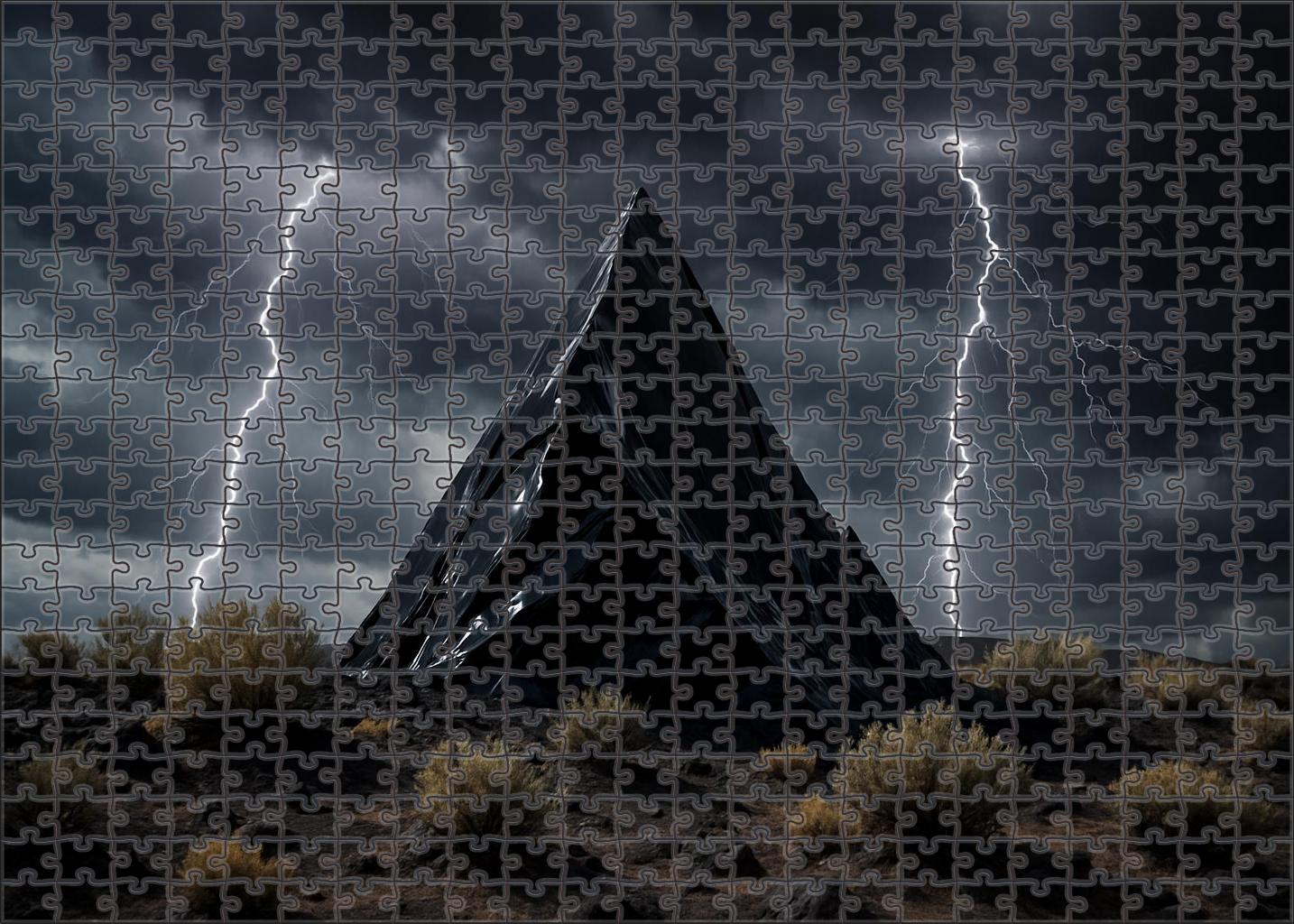 Obsidian Ridge Under Stormy Skies Mini Puzzle
