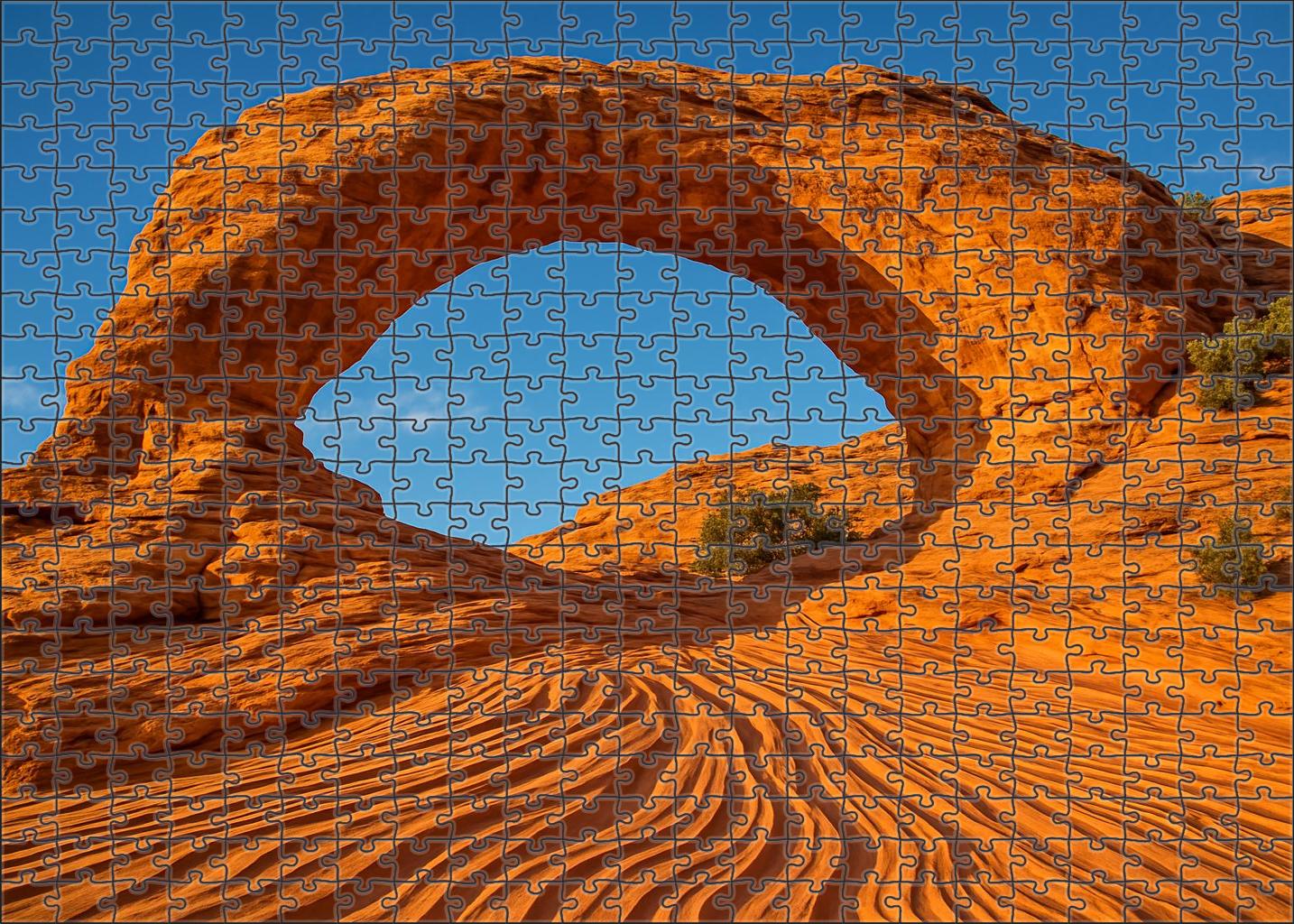 Sunlit Sandstone Arch Puzzle For Kids