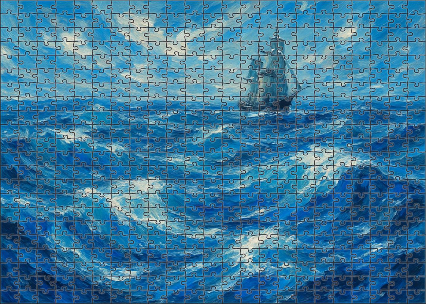 Eternal Embrace Of The Seas Premium Puzzle Pieces