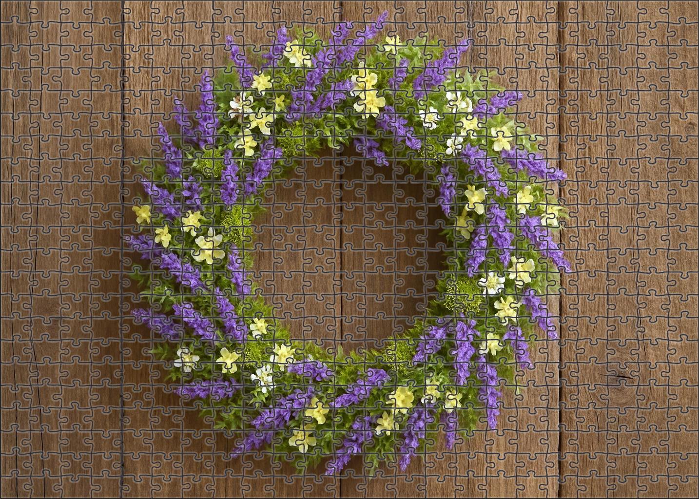 Wildwood Picnic Wreath 200 Piece Puzzle