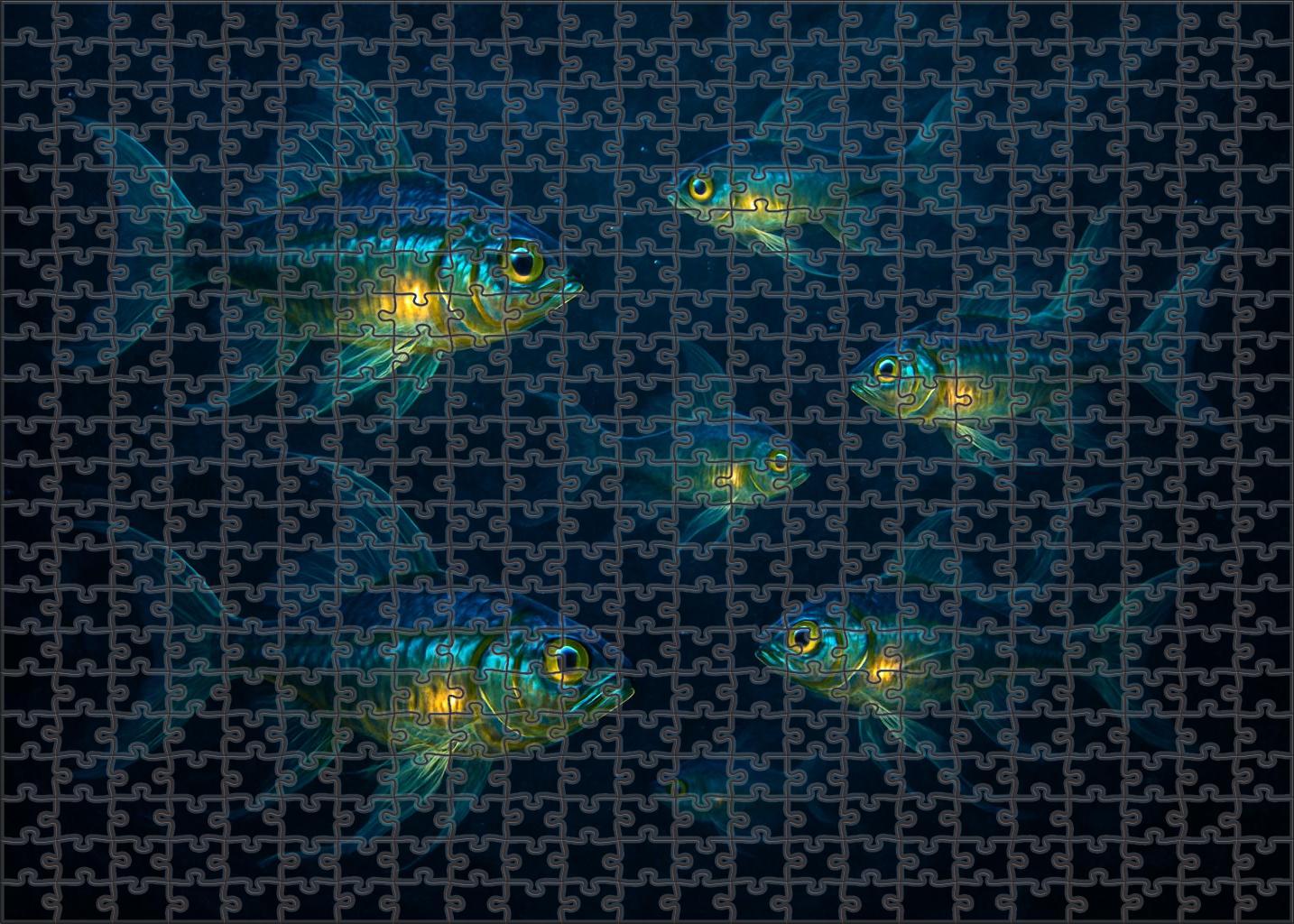The Lanternfish Serenade Custom Jigsaw Puzzle