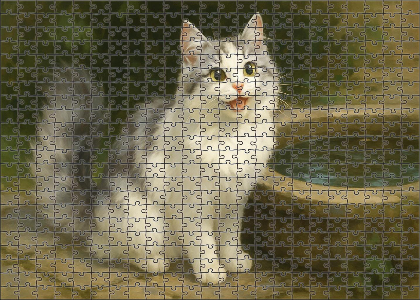 Silver Veil Turkish Van Puzzle Collection