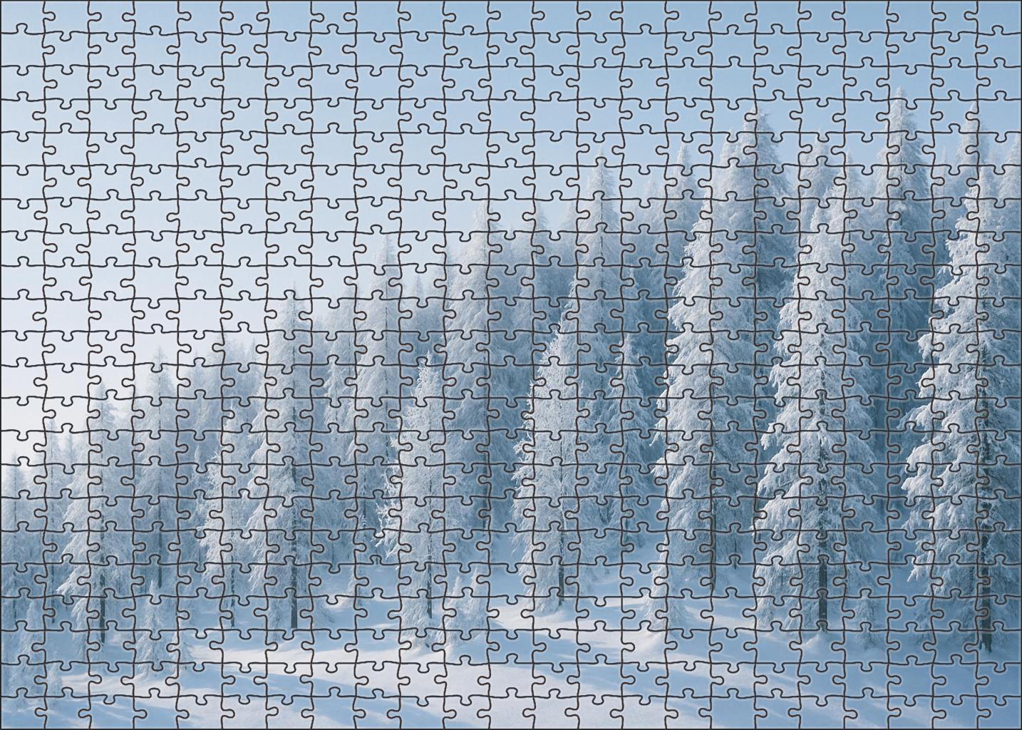 Winter Pine Ridge Premium Puzzle Pieces