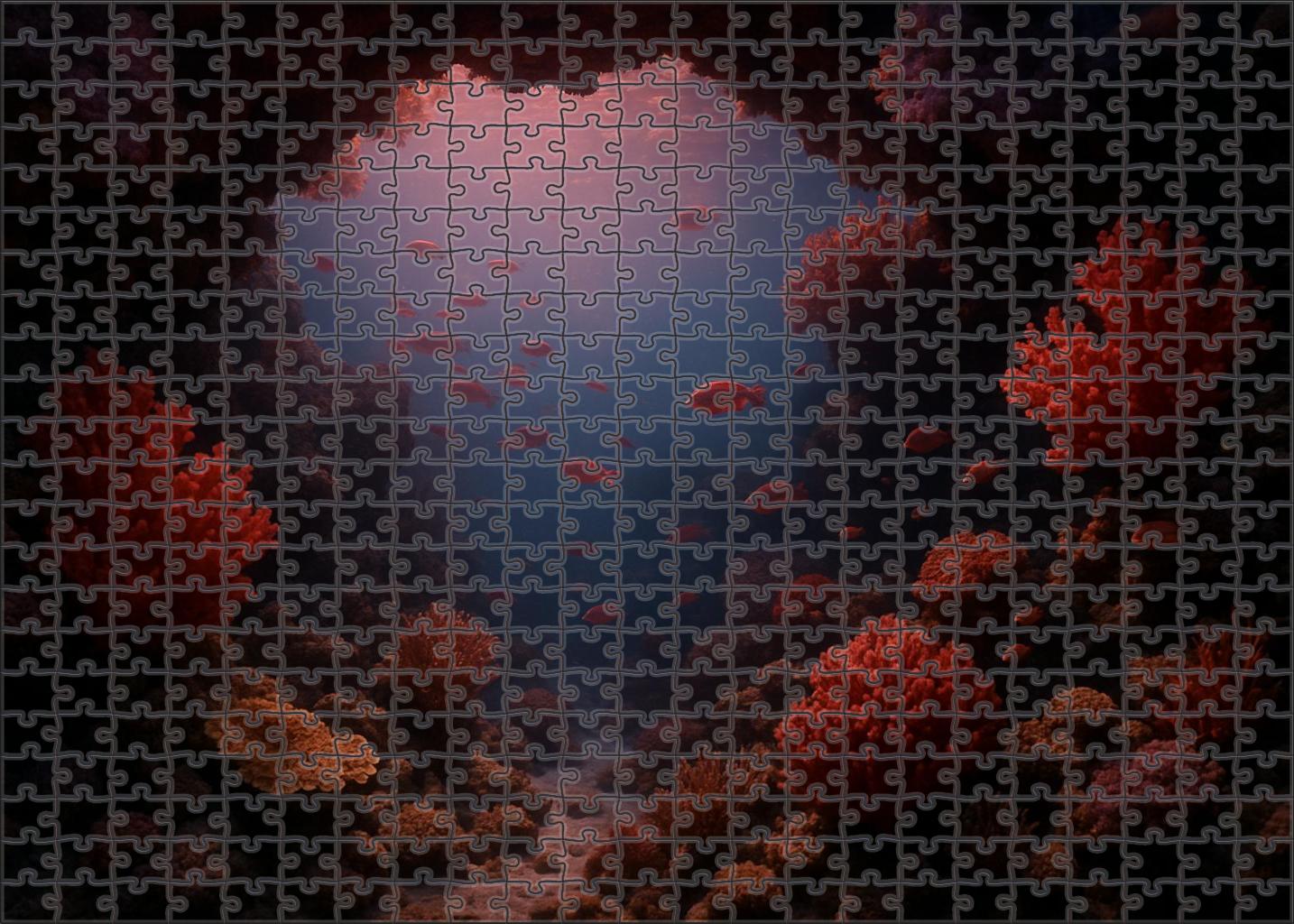 Crimson Deep Reef Hollow 100 Piece Puzzle