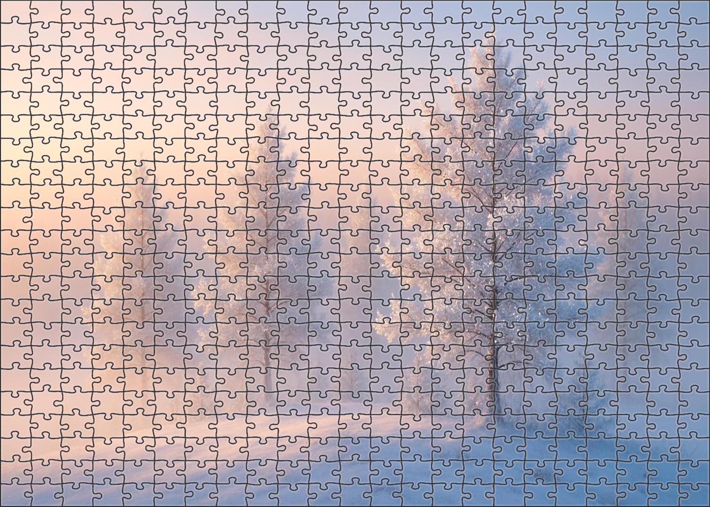Frosted Winter Pine Knoll 100 Piece Puzzle