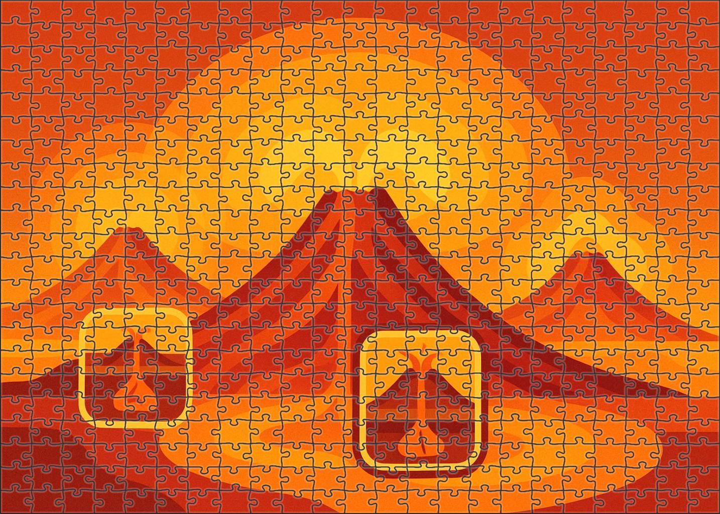 Volcanic Activity Risk Chart Mini Puzzle