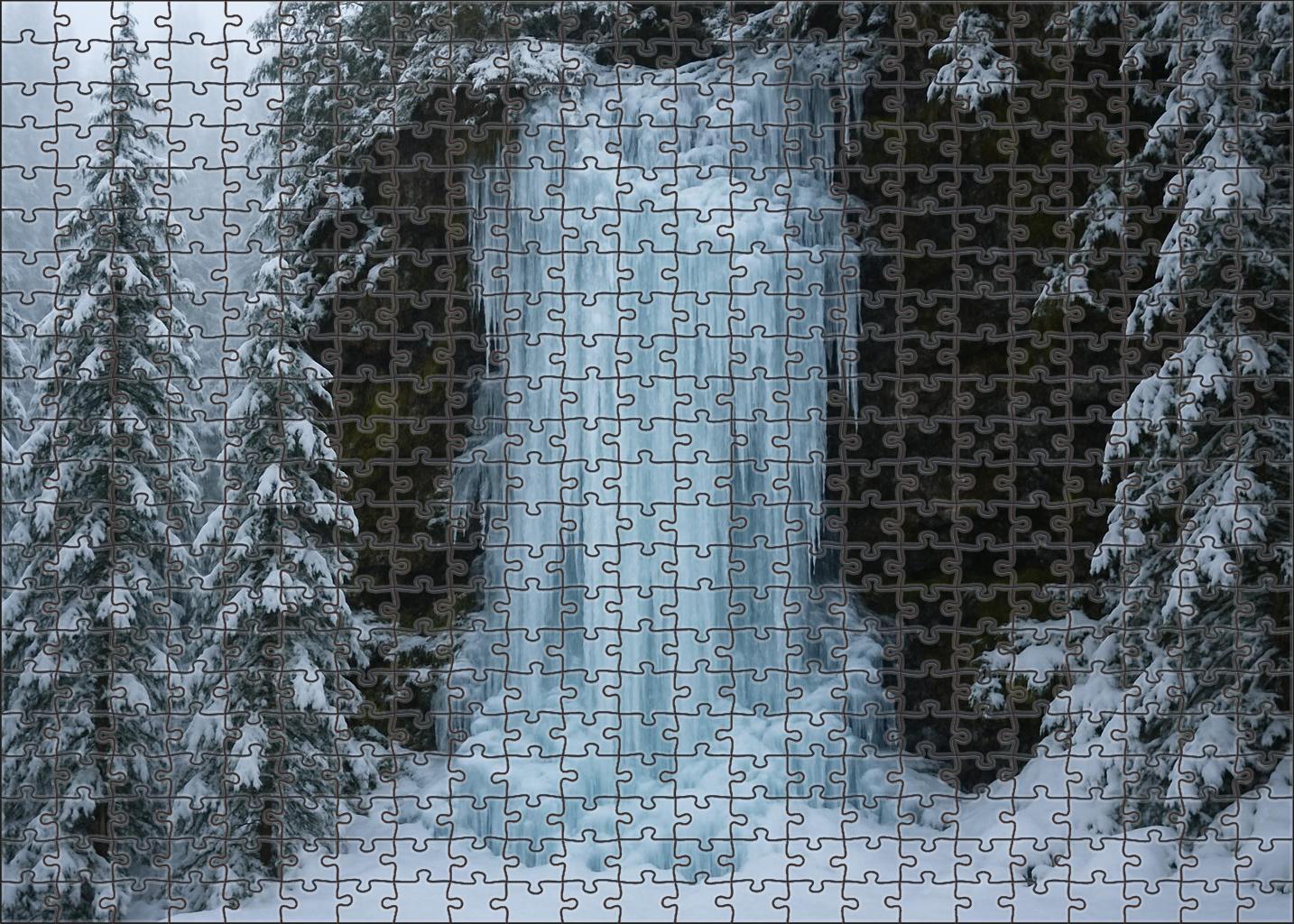 Winters Crystal Veil Custom Jigsaw Puzzle