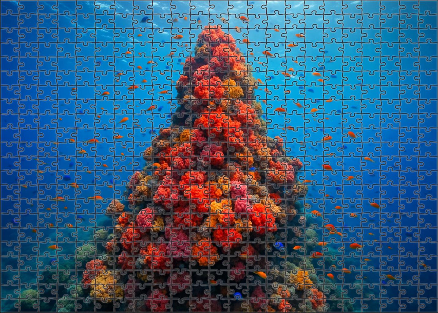 Sunlit Coral Pinnacle Puzzle For Adults