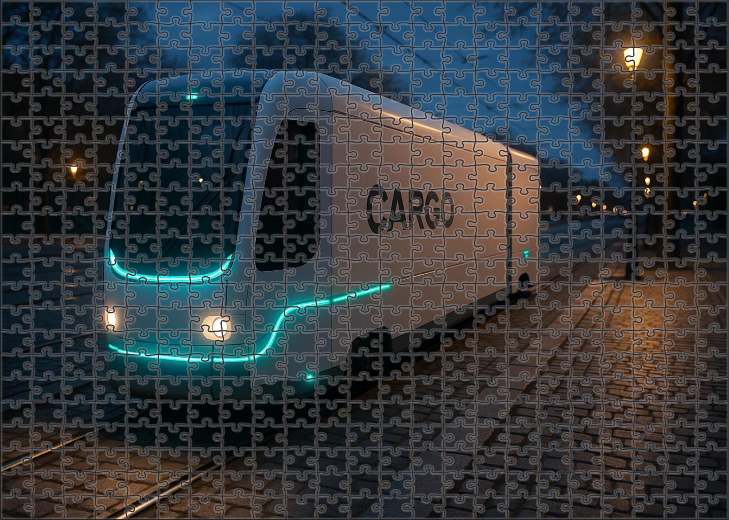 Autonomous Electric Cargo Tram Puzzle Collection