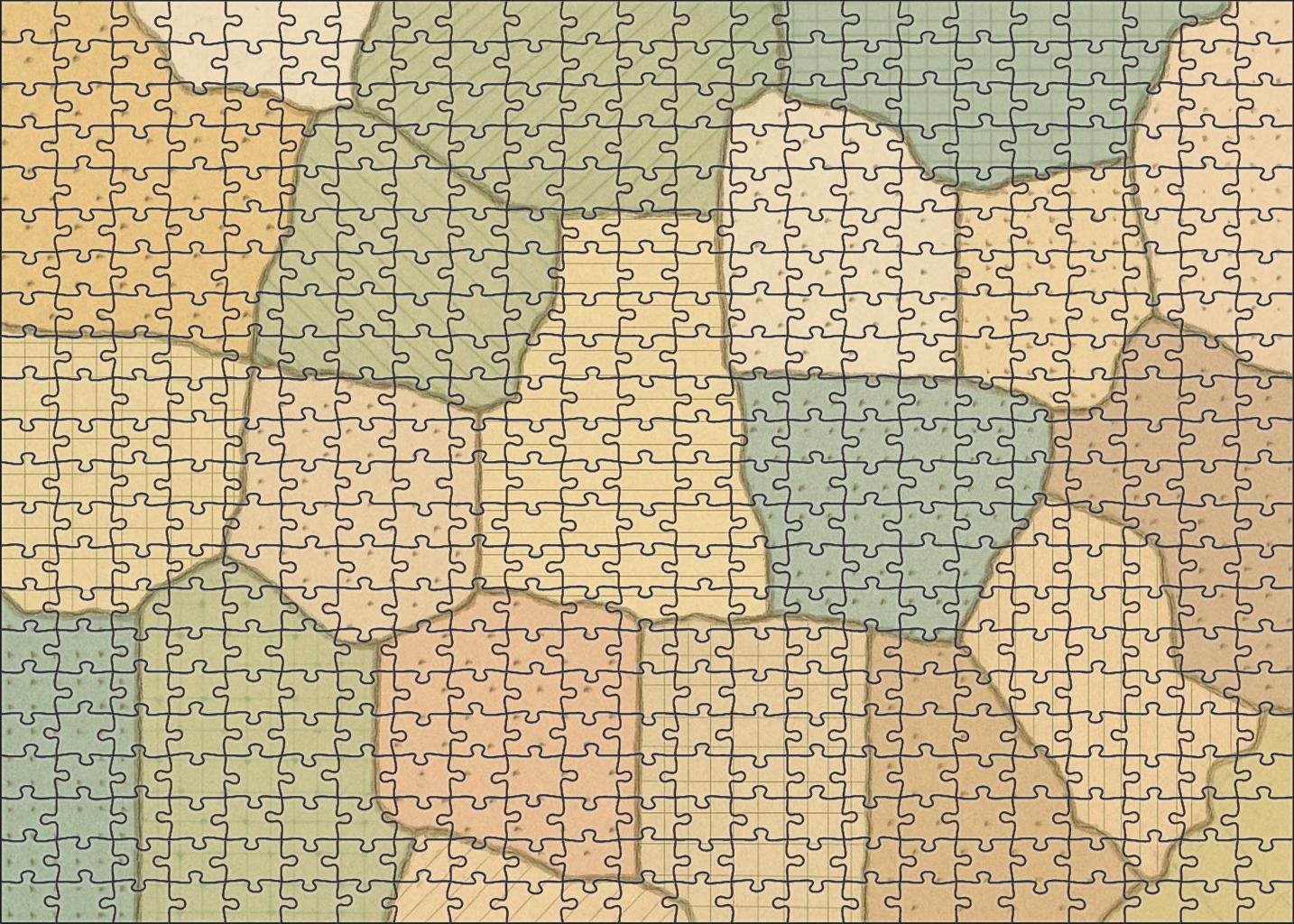 Soil Texture Mosaic With Hatch Overlay Premium Puzzle Pieces