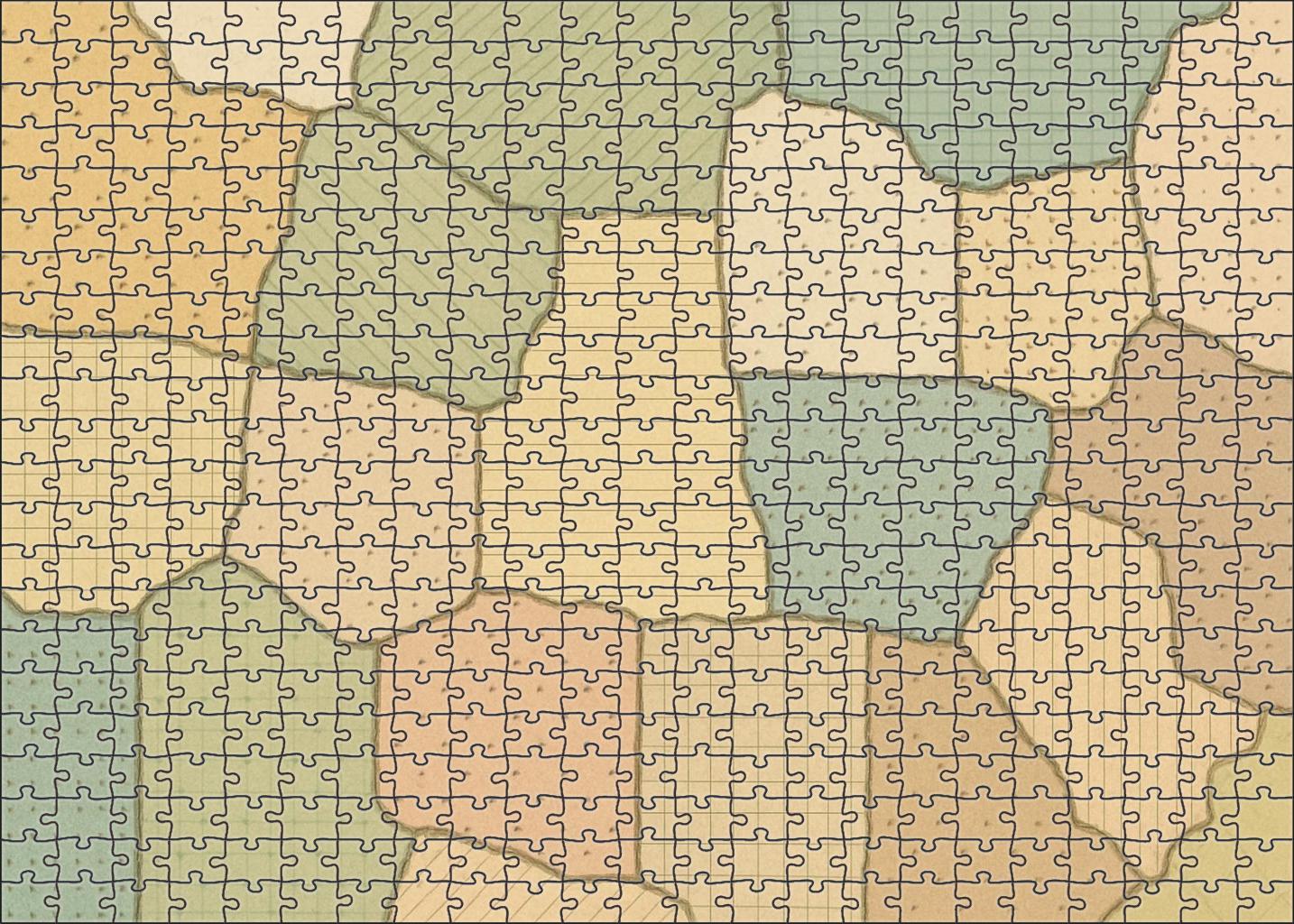 Soil Texture Mosaic With Hatch Overlay Premium Puzzle Pieces